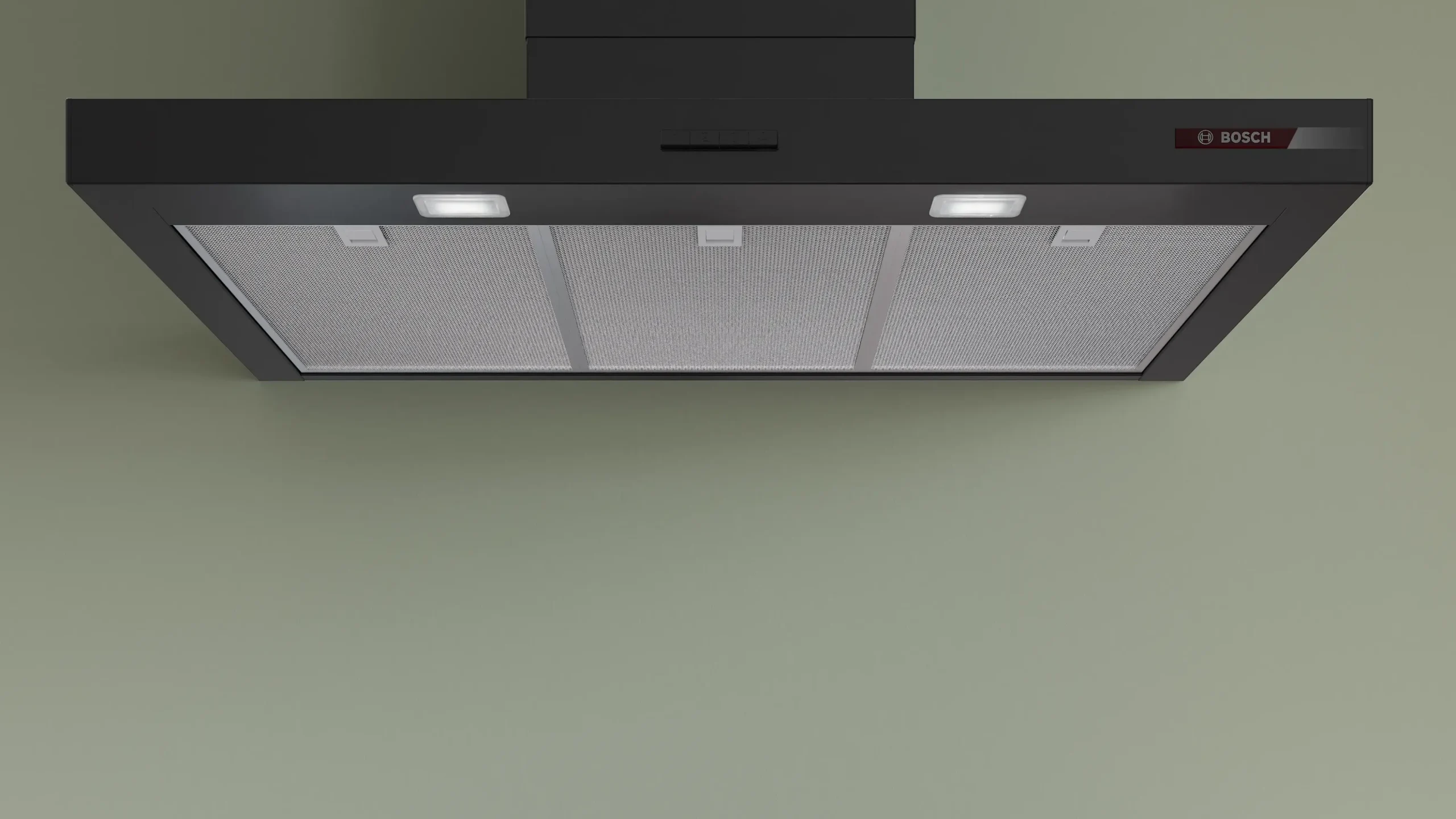 Serie 2 Wandschouwkap 90 cm Matzwart