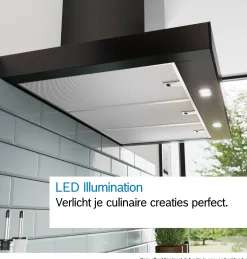 Serie 6 Wandschouwkap 90 cm Matzwart