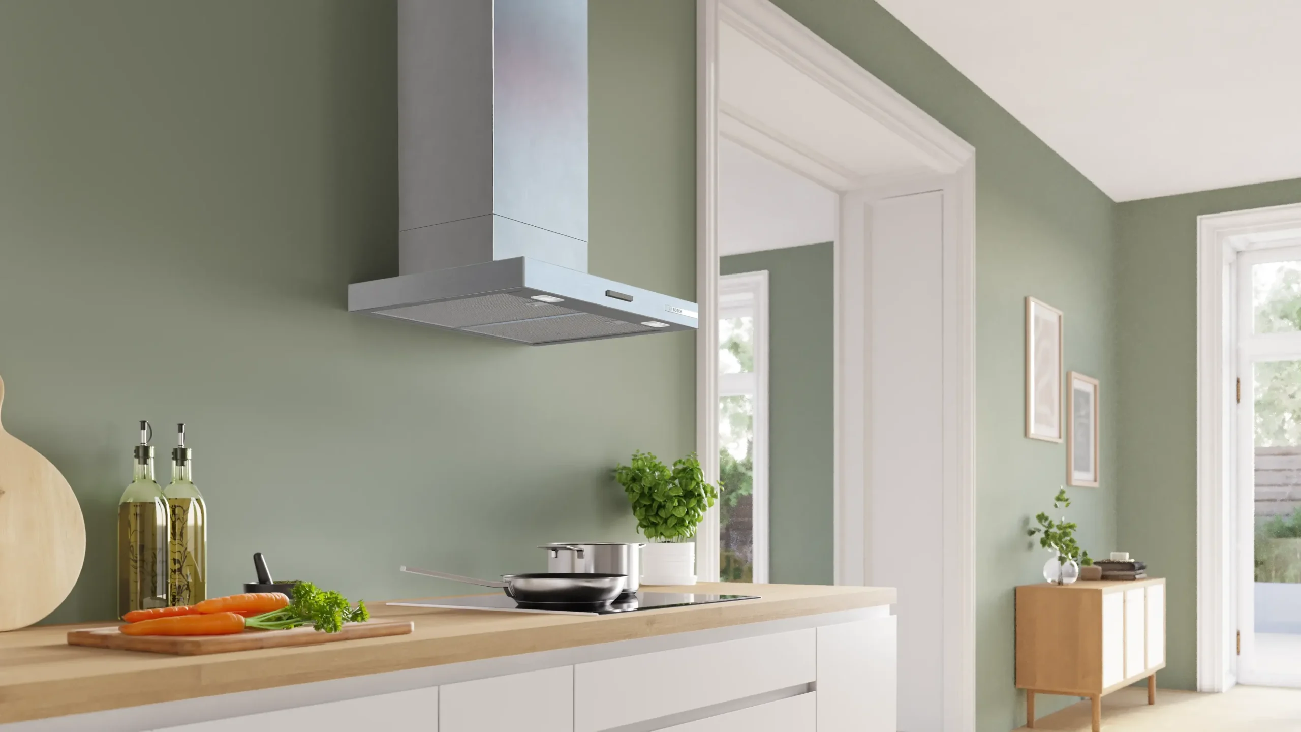 Serie 2 Wandschouwkap 60 cm Metaal-look