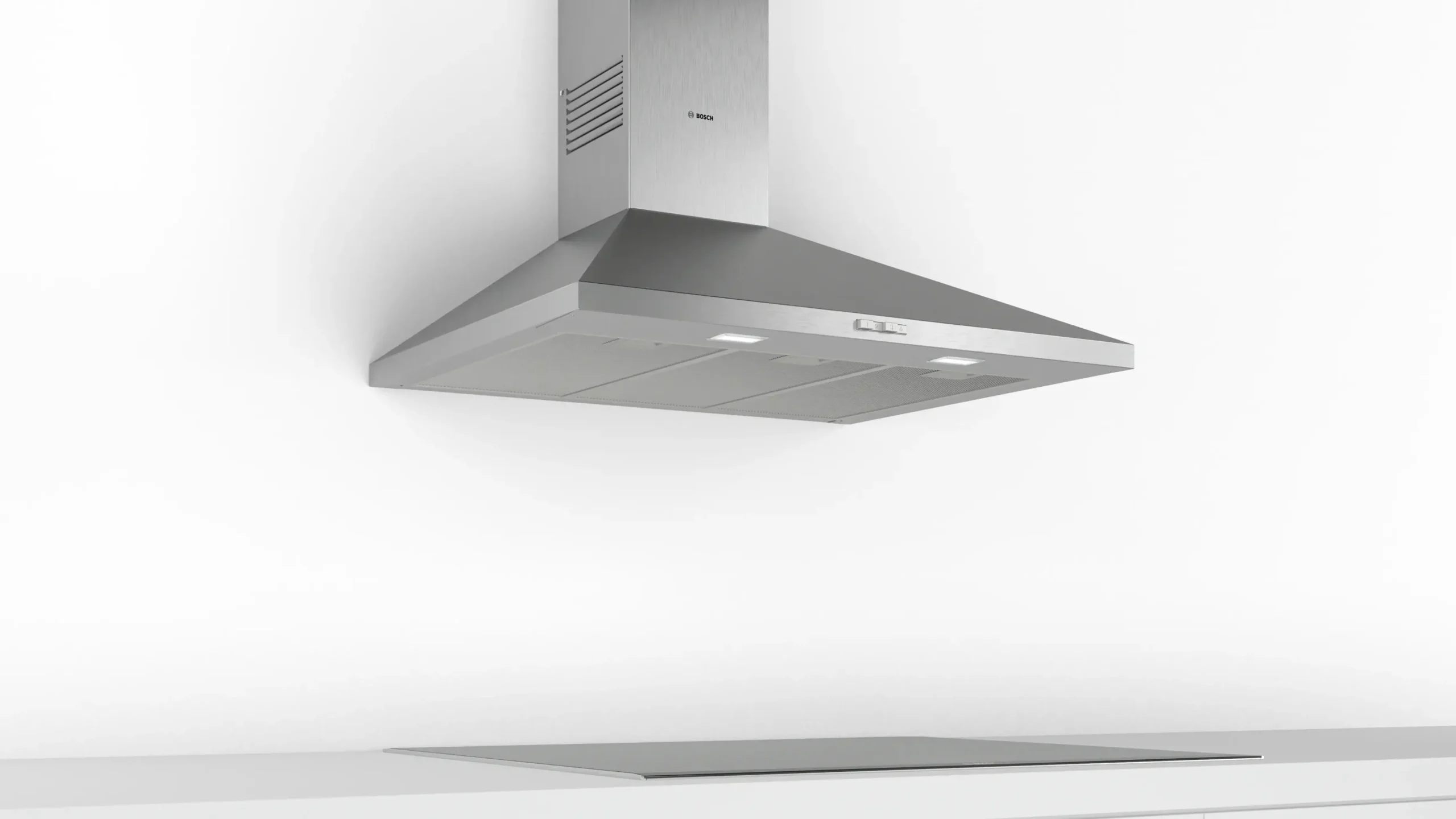 Serie 2 Wandschouwkap 90 cm Roestvrij staal