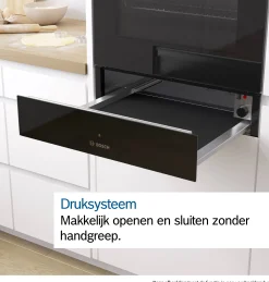 Serie 8 Warmhoudlade 60 x 14 cm Zwart