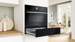Serie 8 Warmhoudlade 60 x 14 cm Zwart