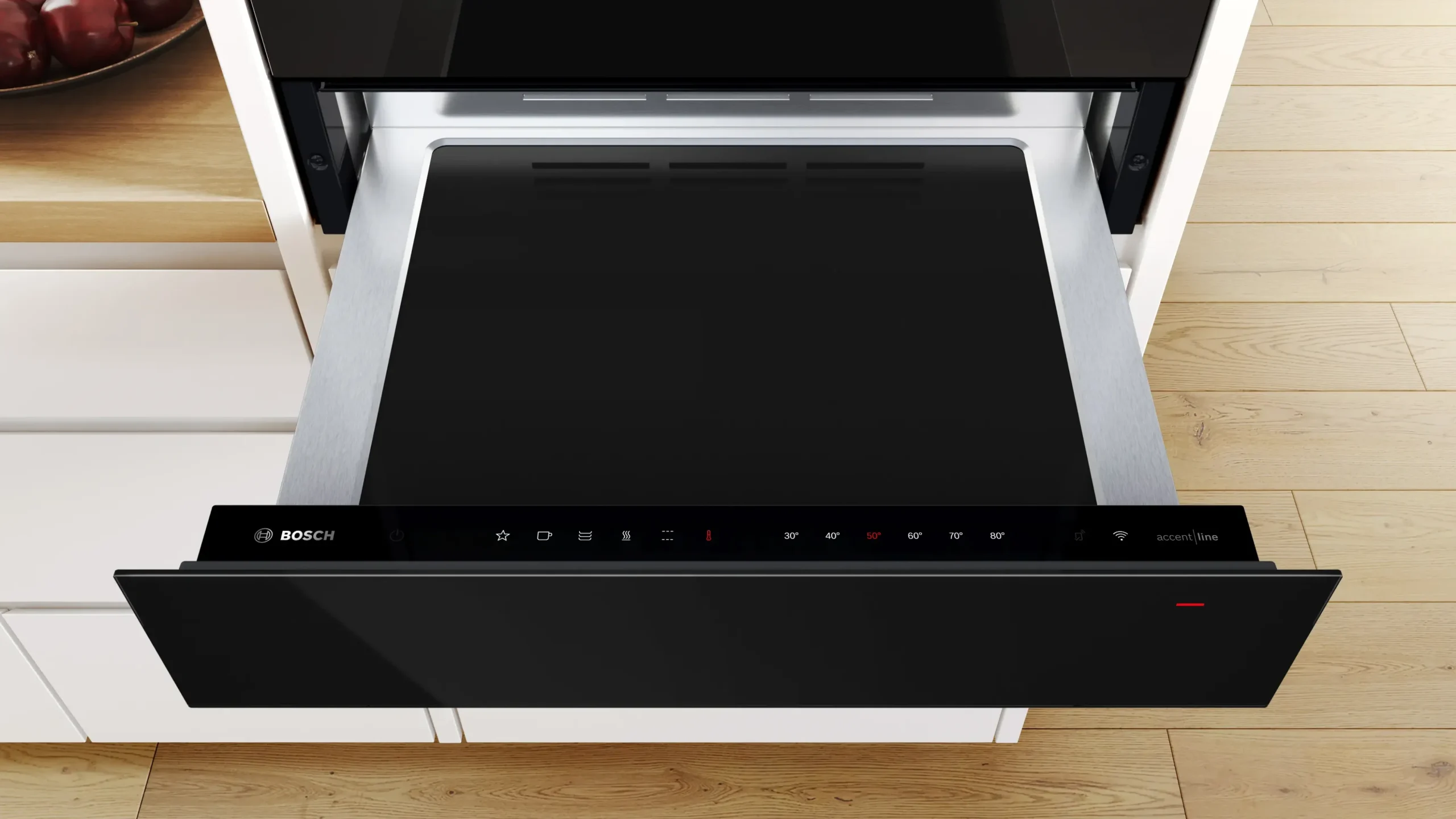 Serie 8 Warmhoudlade 60 x 14 cm Zwart