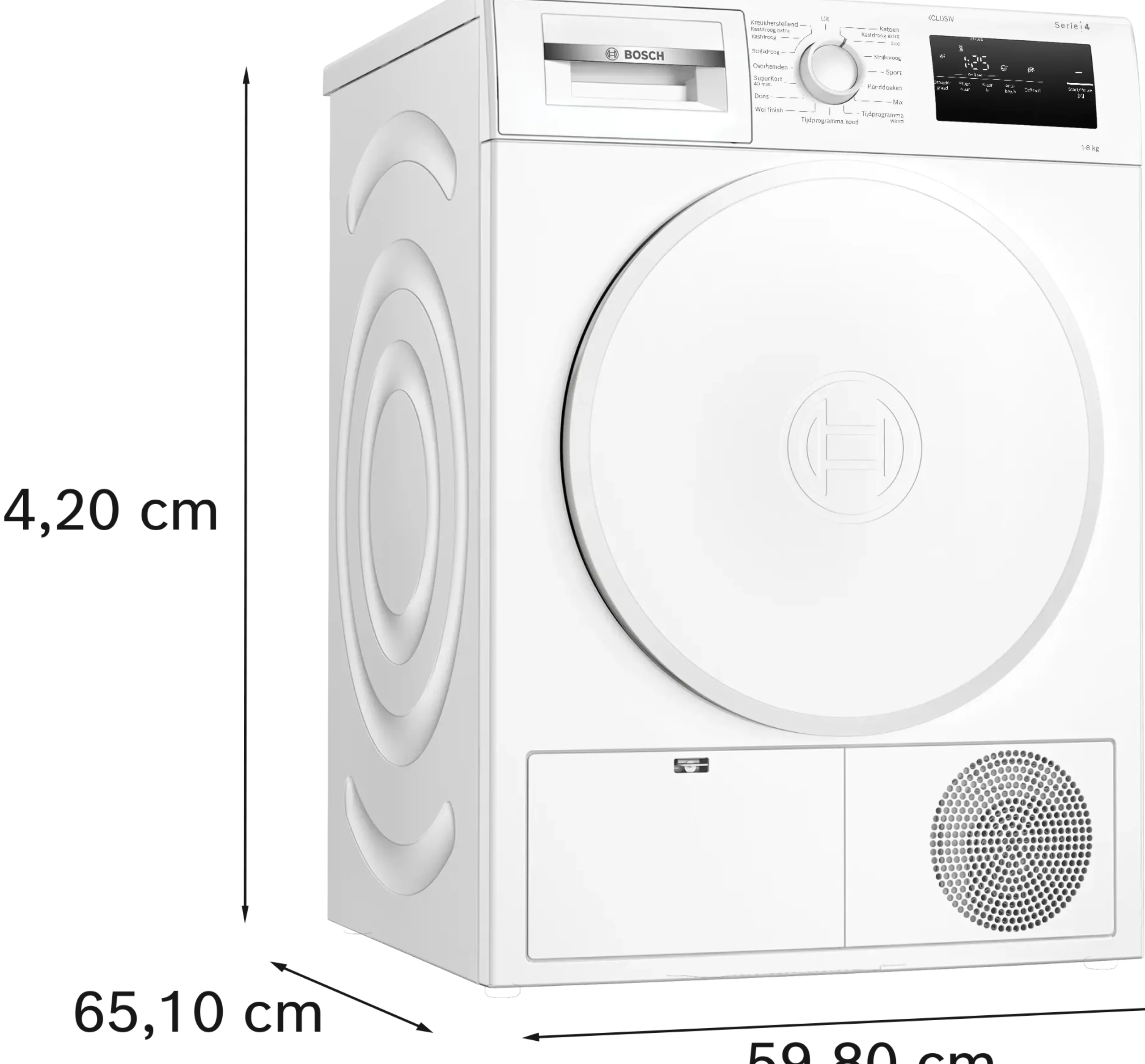 Serie 4 Warmtepompdroger 8 kg