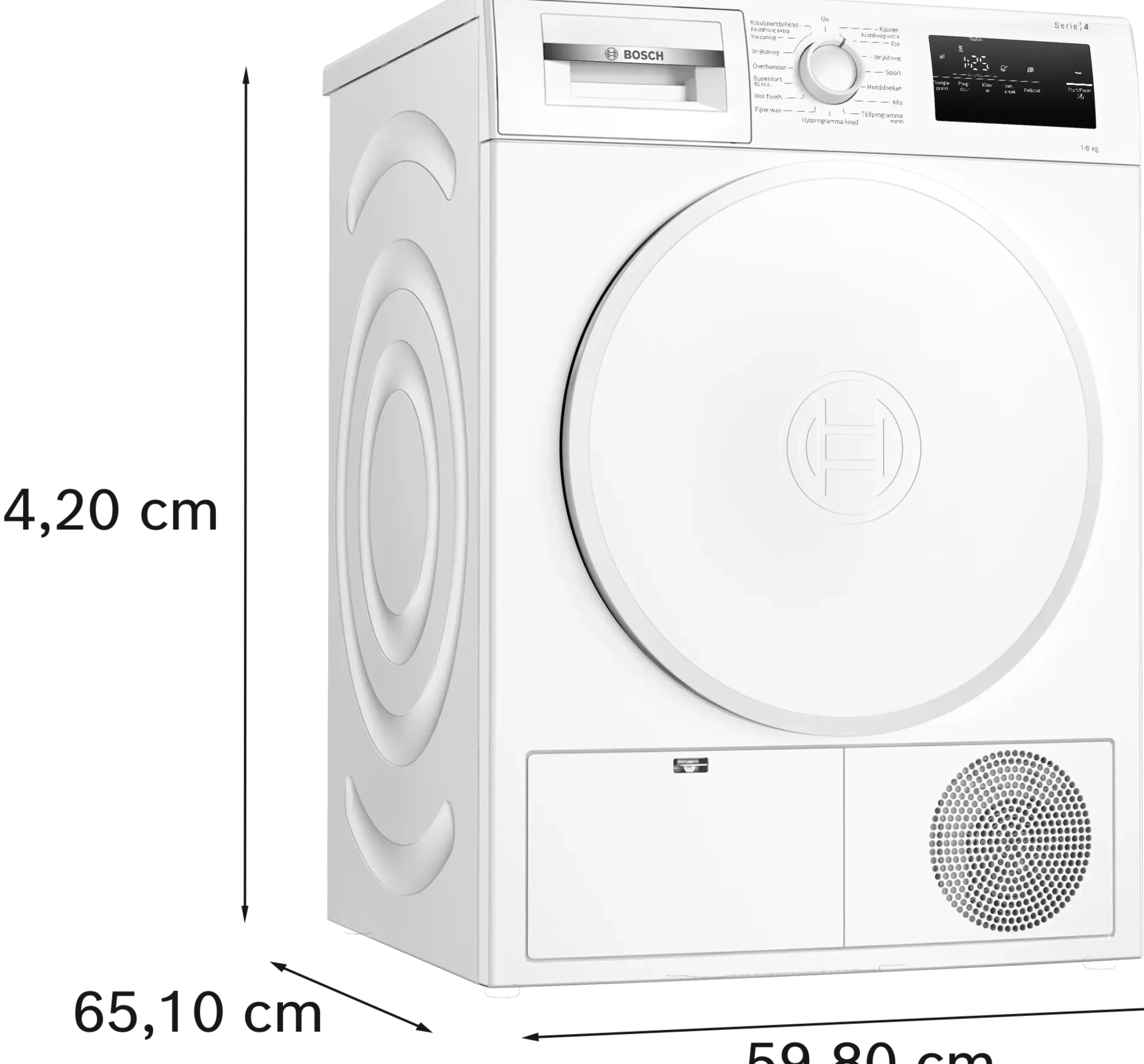 Serie 4 Warmtepompdroger 8 kg