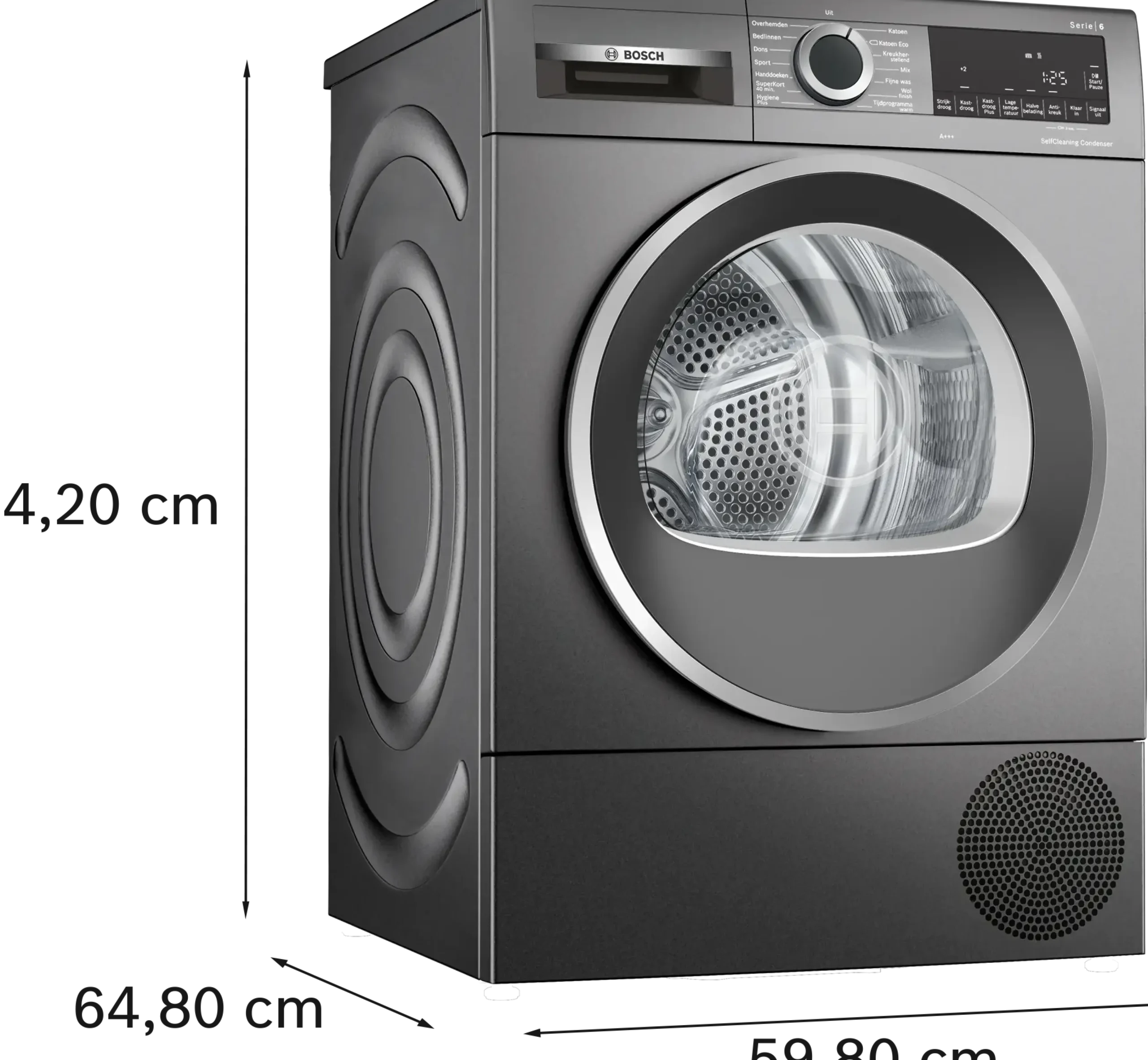 Serie 6 Warmtepompdroger 8 kg Cast iron grey