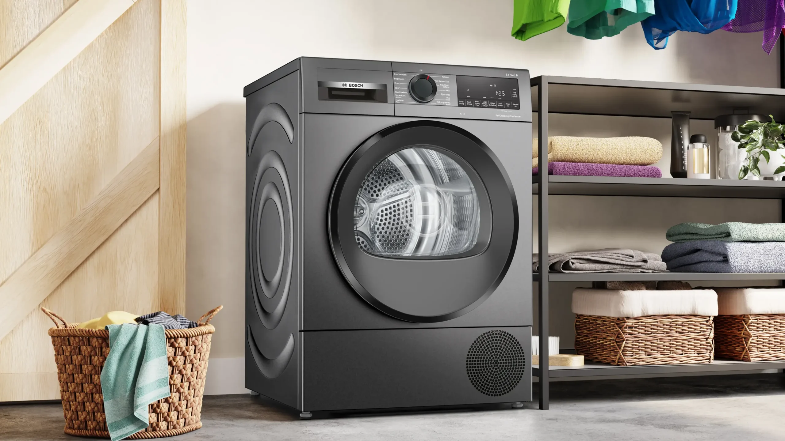 Serie 6 Warmtepompdroger 8 kg Cast iron grey