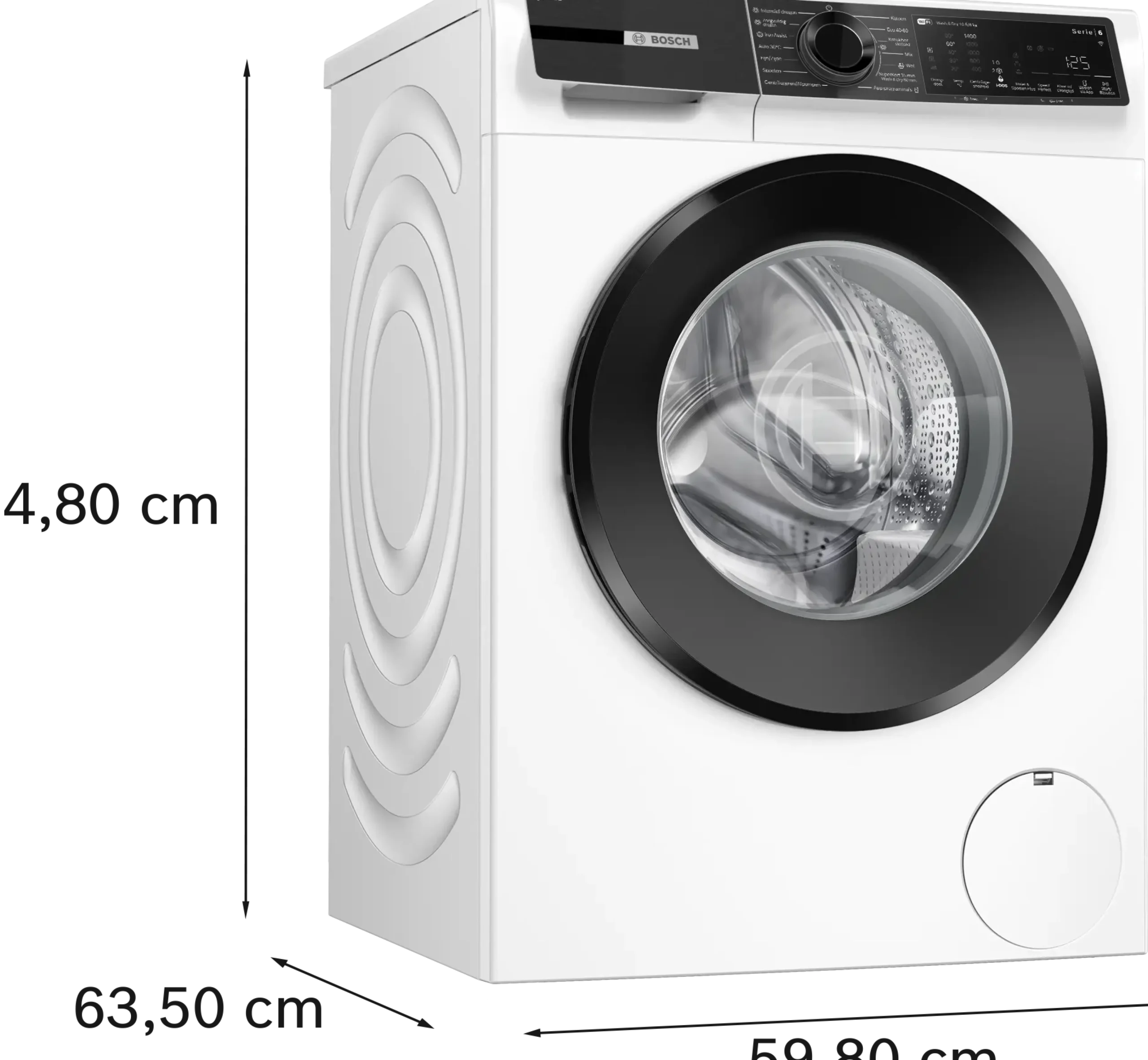 Serie 6 Was-droogcombinatie 10.5/6 kg max. 1400 rpm