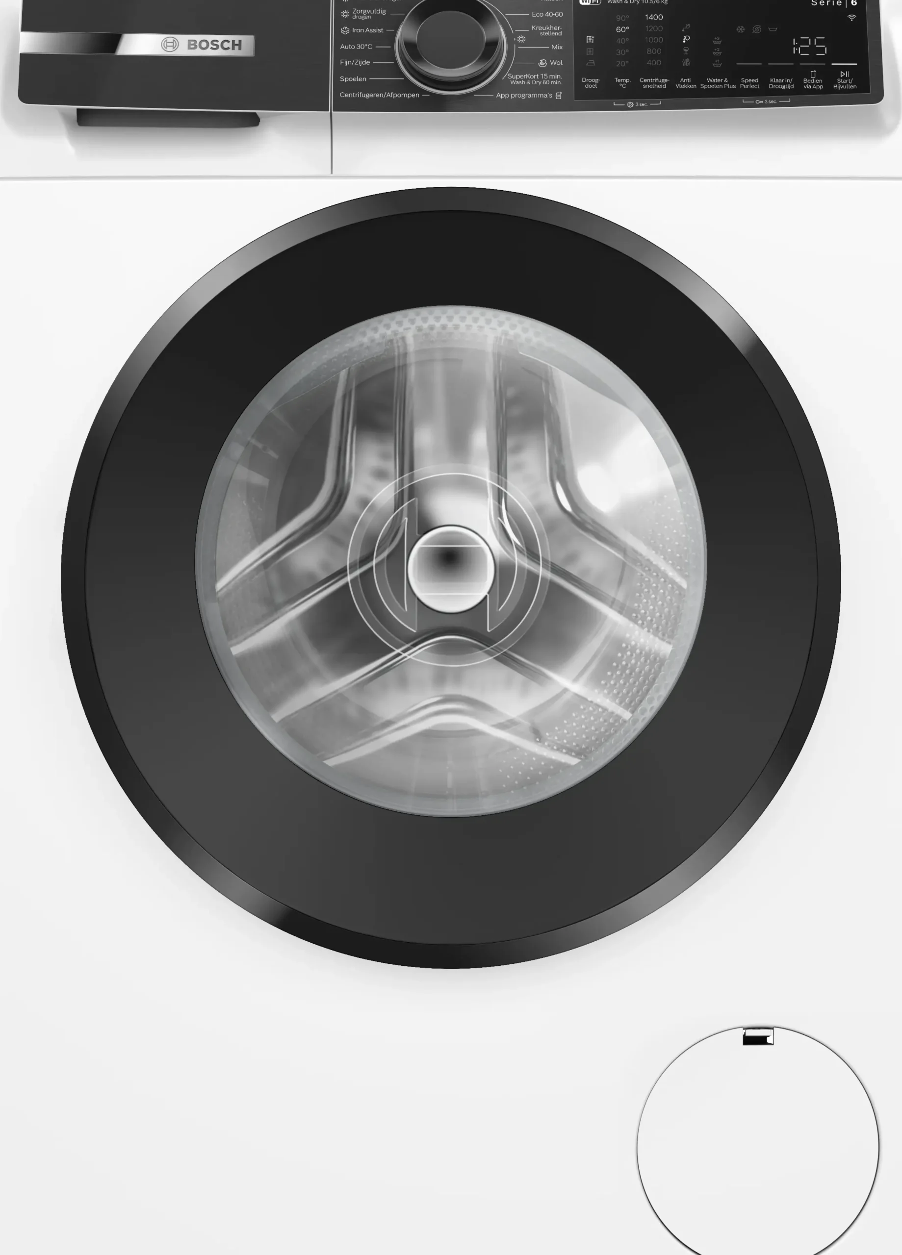 Serie 6 Was-droogcombinatie 10.5/6 kg max. 1400 rpm