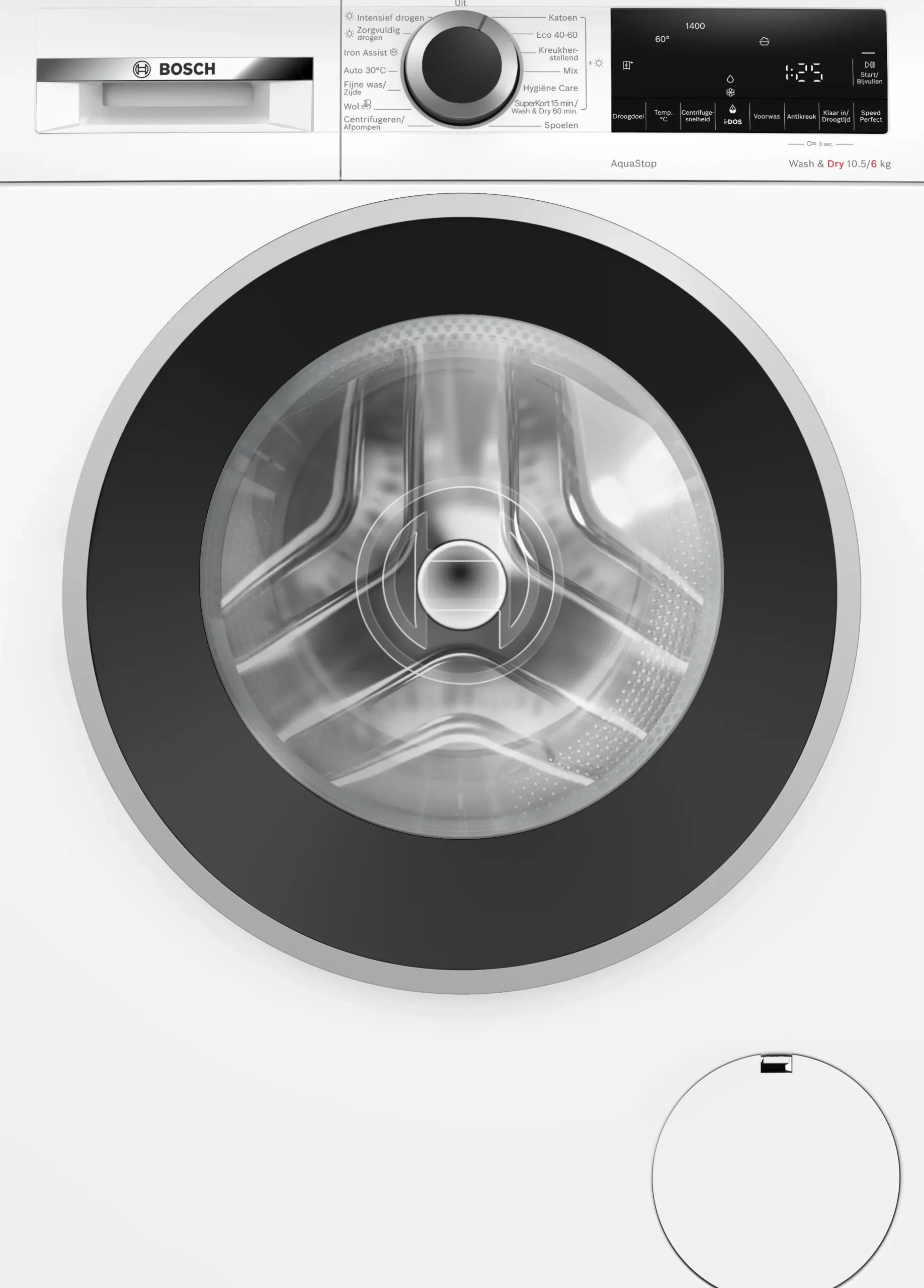Serie 6 Was-droogcombinatie 10.5/6 kg max. 1400 rpm