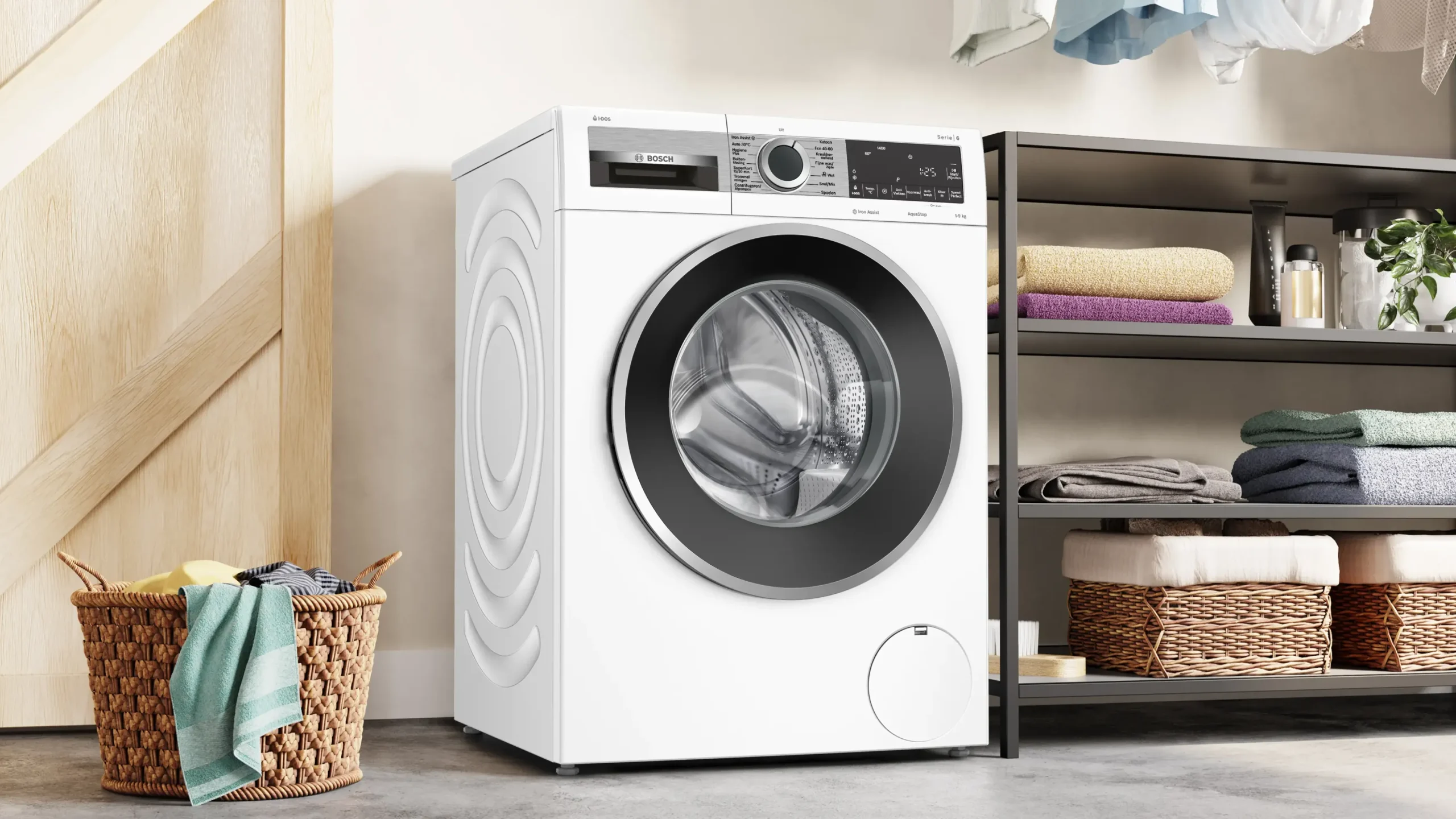 Serie 6 Wasmachine, voorlader 9 kg max. 1400 rpm