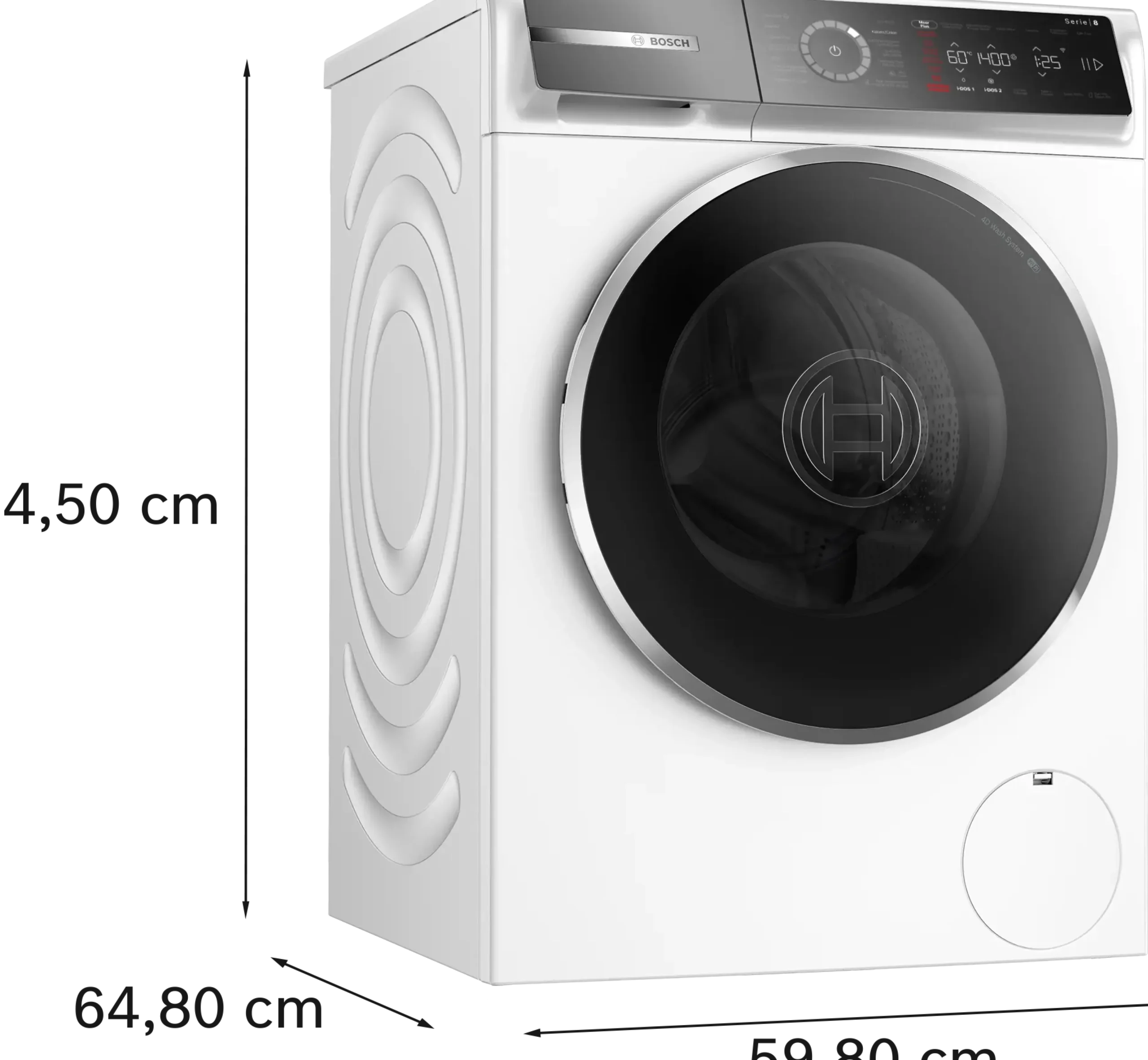 Serie 8 Wasmachine, voorlader 11 kg max. 1400 rpm
