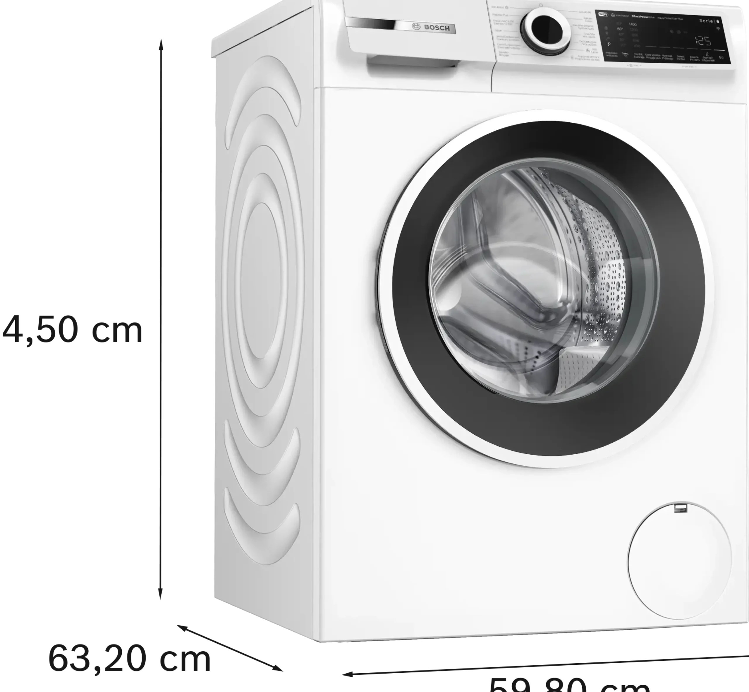 Serie 6 Wasmachine, voorlader 8 kg max. 1400 rpm