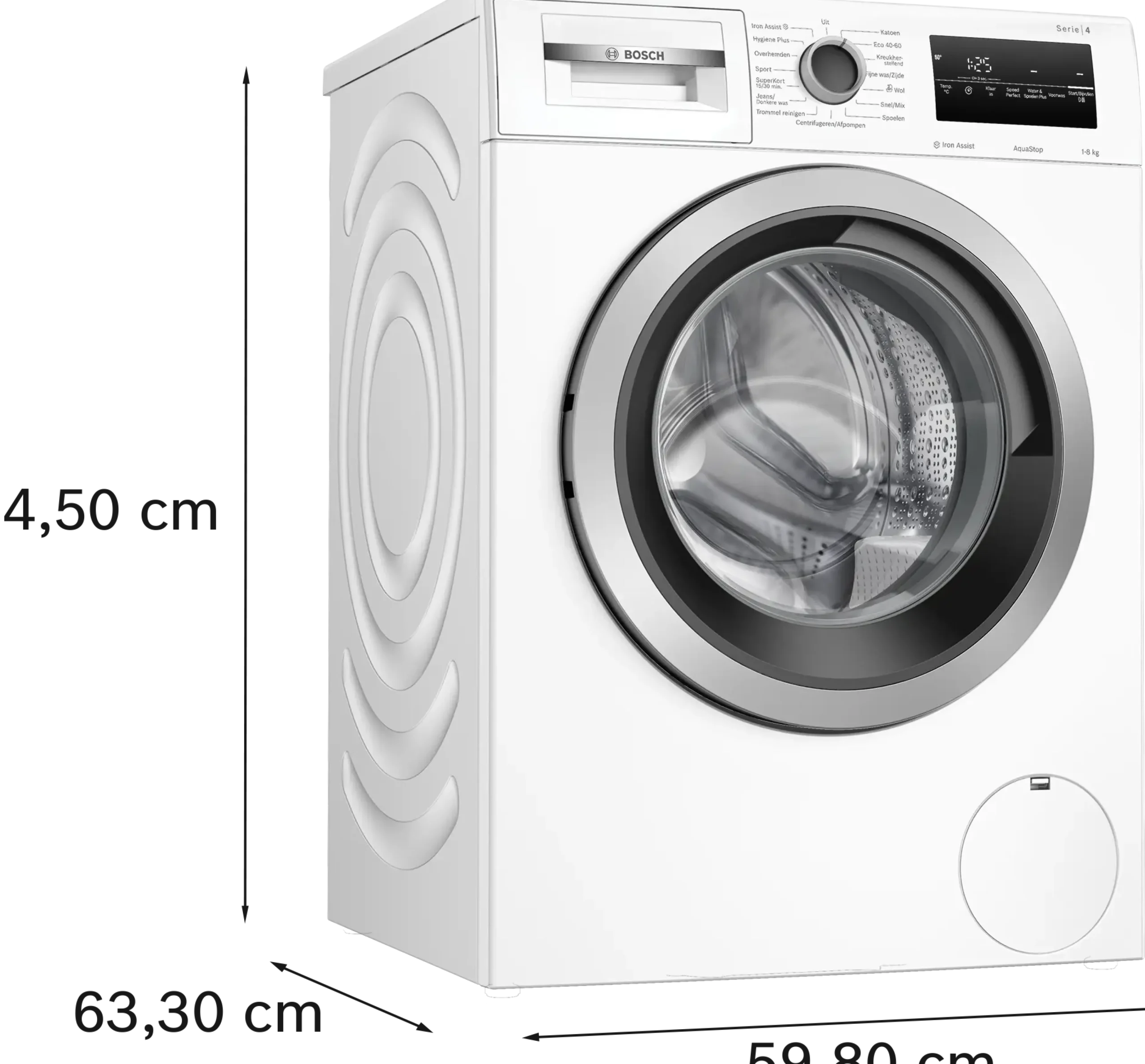 Serie 4 Wasmachine, voorlader 8 kg max. 1400 rpm