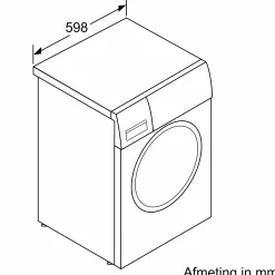 Serie 2 Wasmachine, voorlader 8 kg max. 1400 rpm