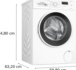 Serie 2 Wasmachine, voorlader 8 kg max. 1400 rpm