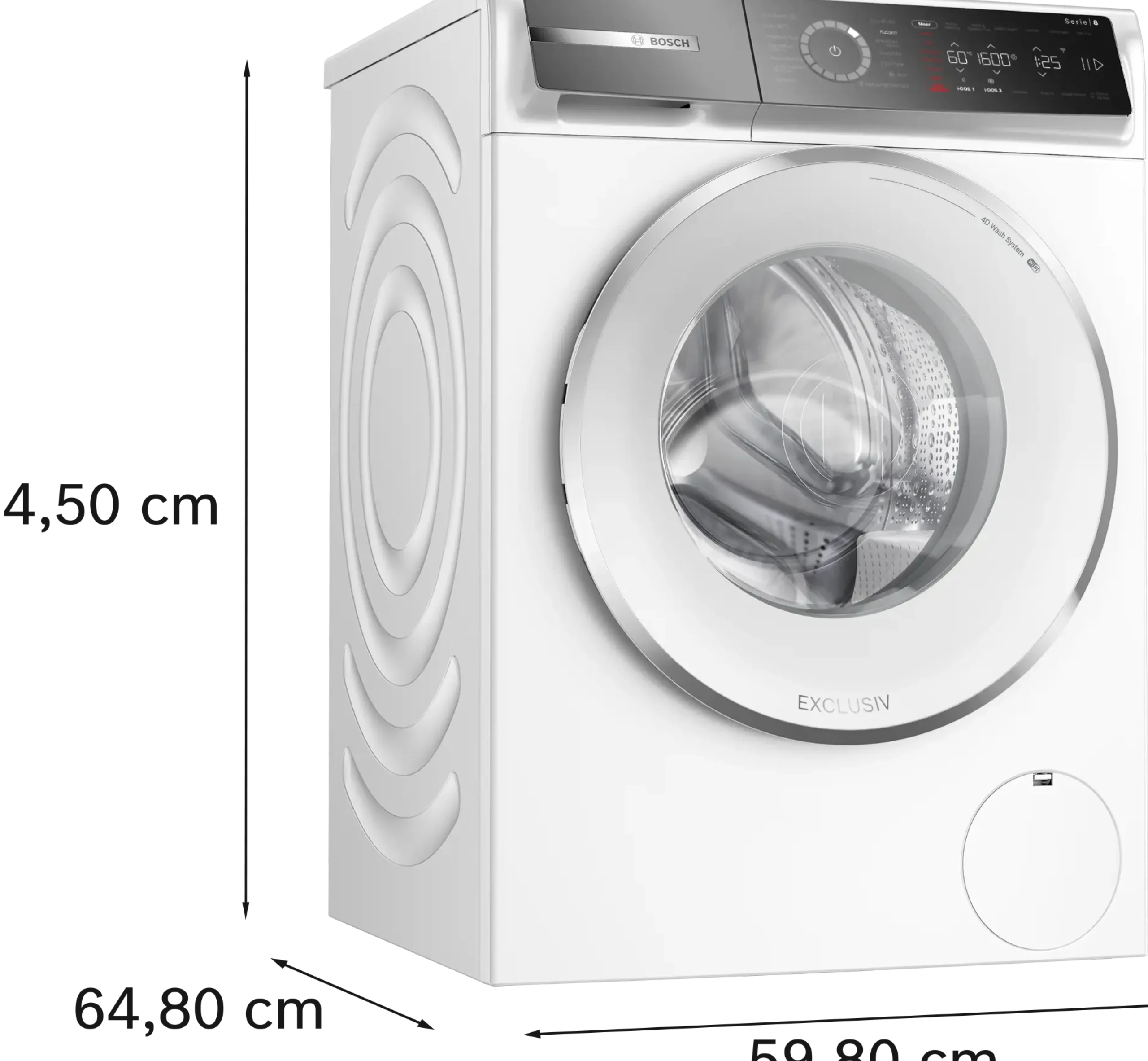 Serie 8 Wasmachine, voorlader 11 kg max. 1600 rpm