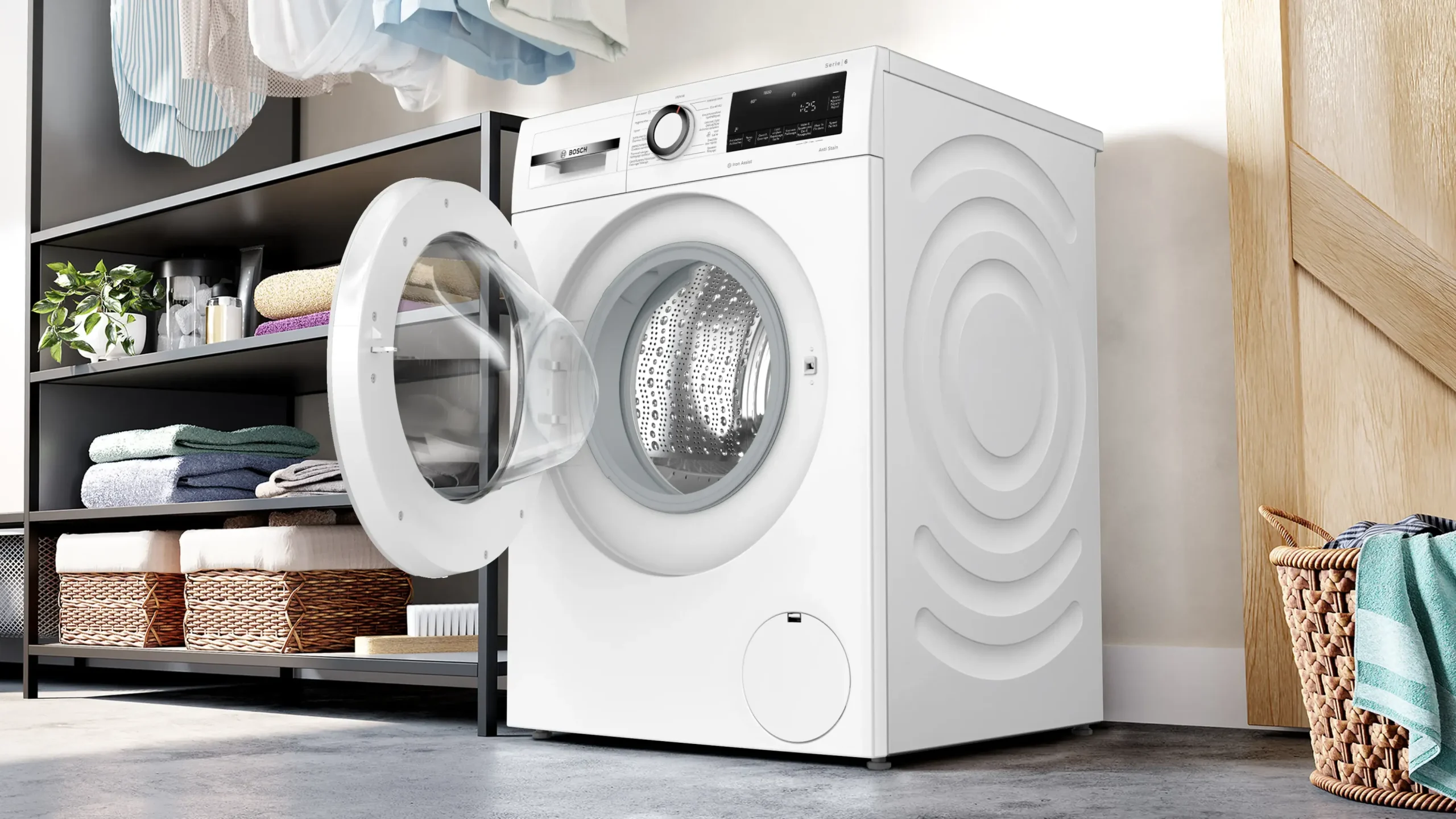 Serie 6 Wasmachine, voorlader 9 kg max. 1600 rpm