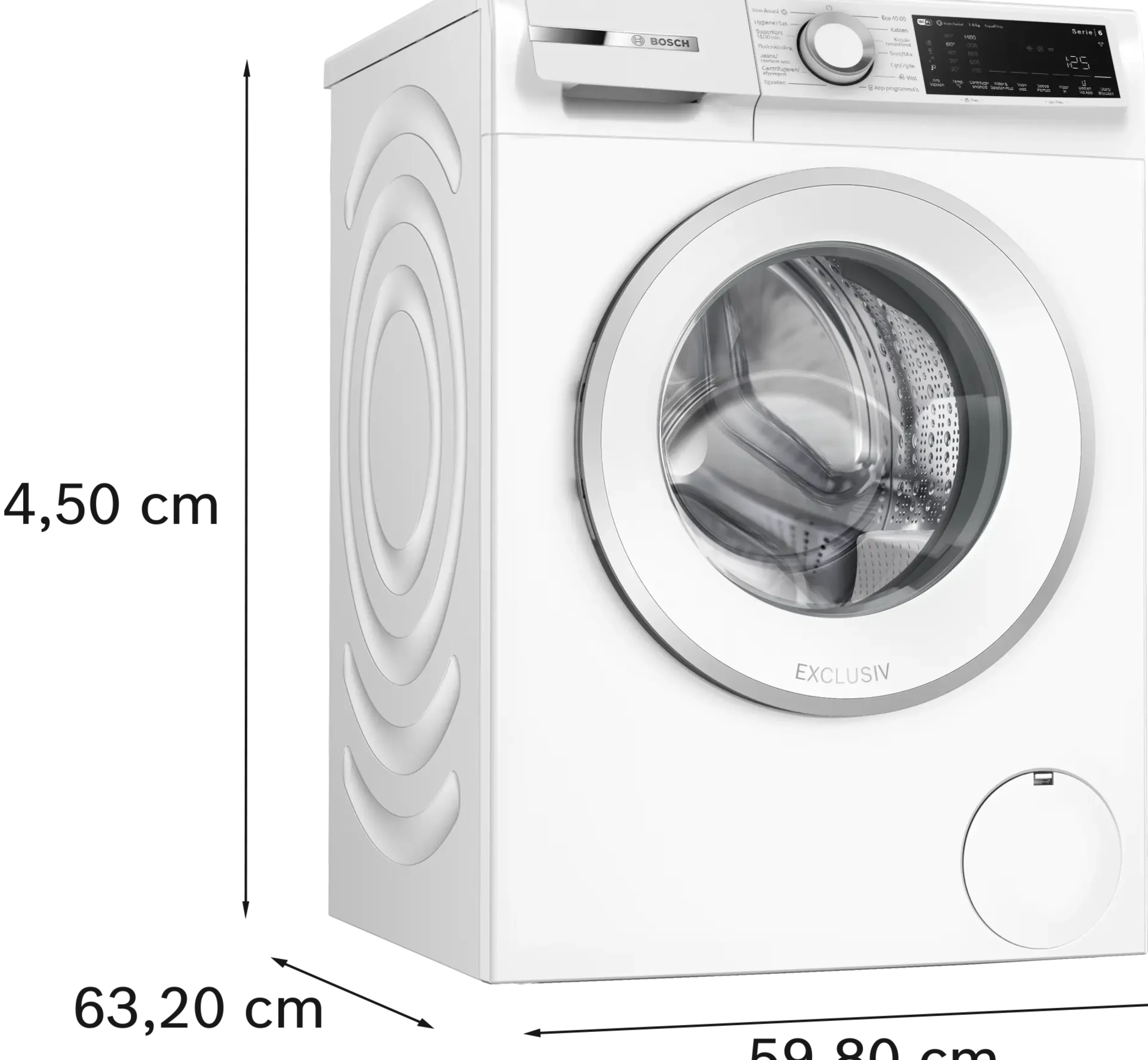 Serie 6 Wasmachine, voorlader 8 kg max. 1400 rpm