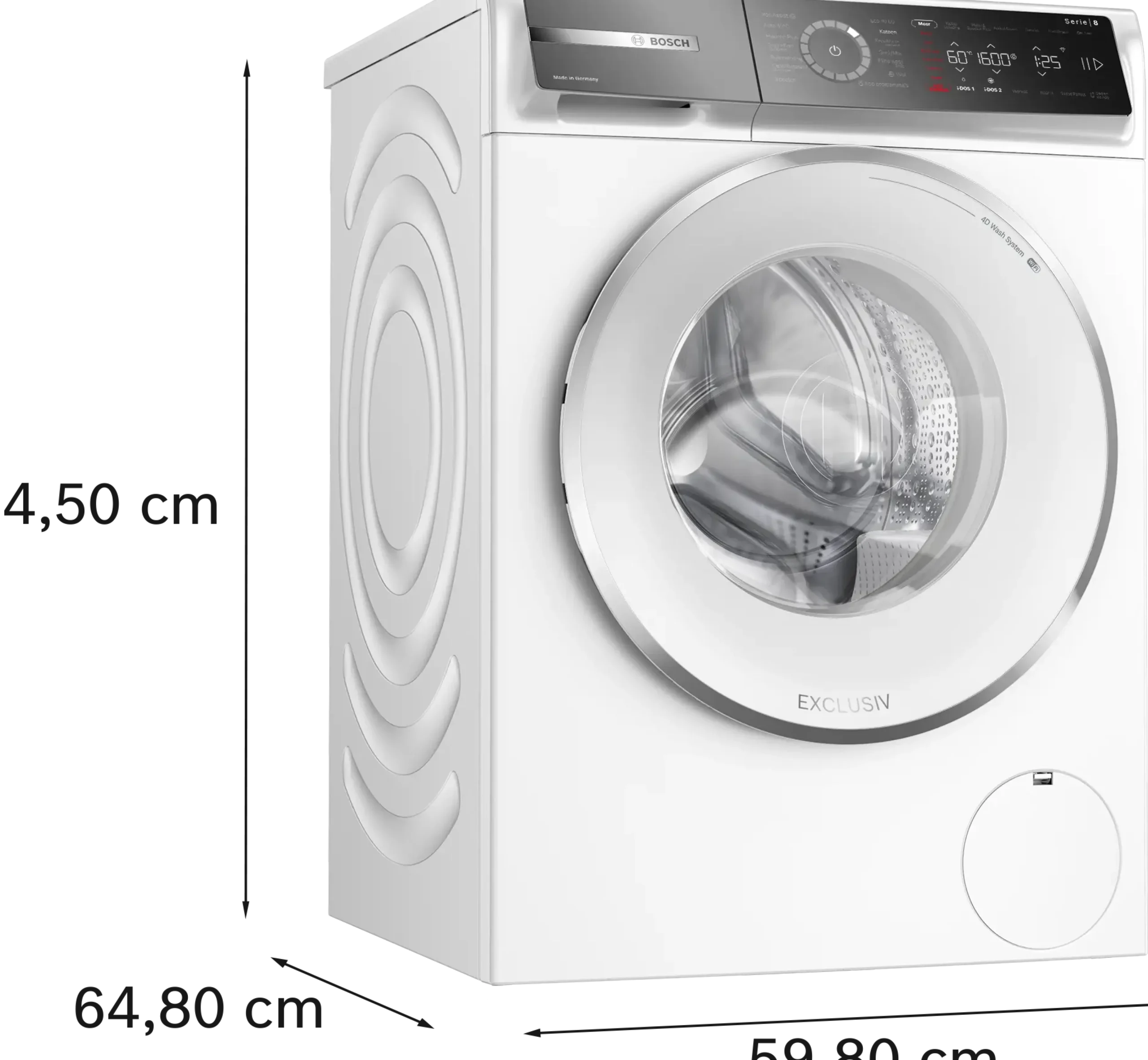 Serie 8 Wasmachine, voorlader 10 kg max. 1600 rpm