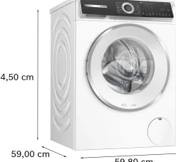 Serie 6 Wasmachine, voorlader 9 kg max. 1400 rpm