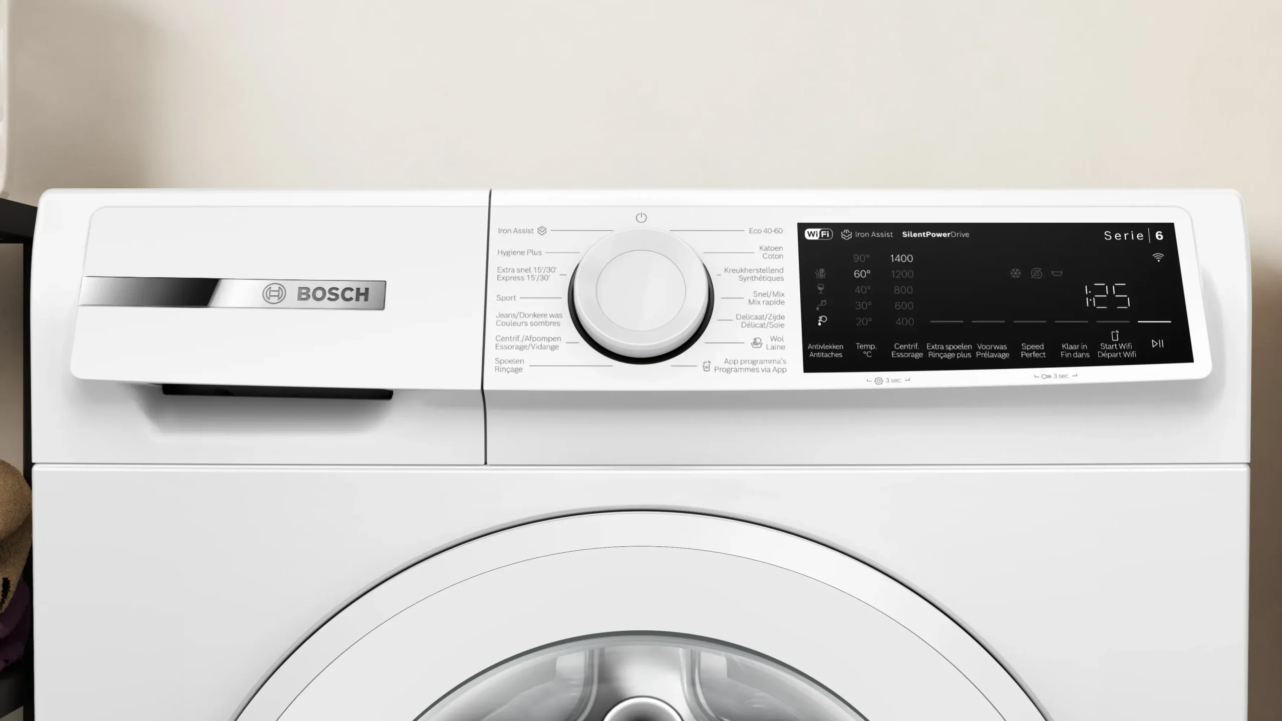 Serie 6 Wasmachine, voorlader 8 kg max. 1400 rpm