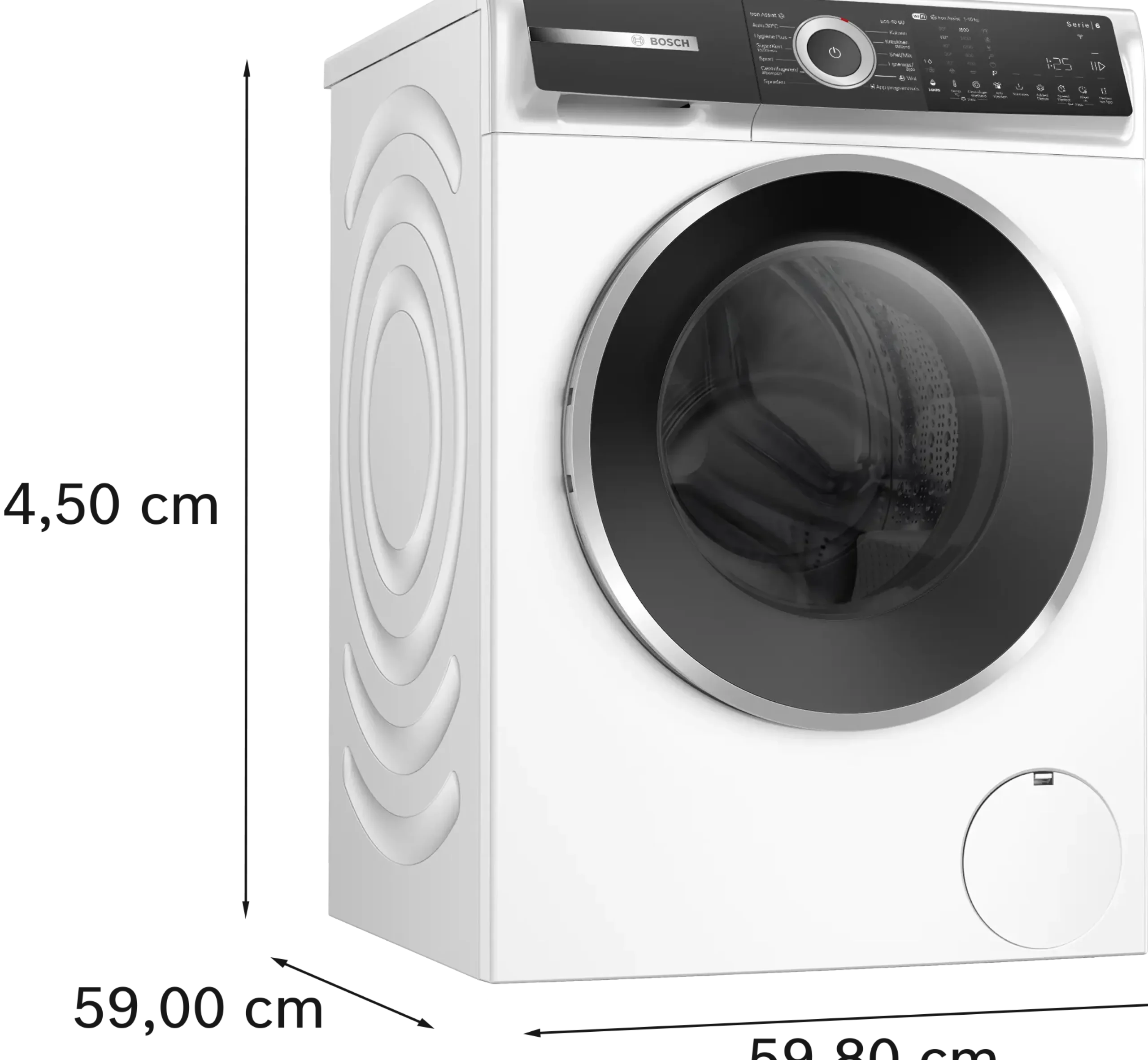 Serie 6 Wasmachine, voorlader 10 kg max. 1600 rpm