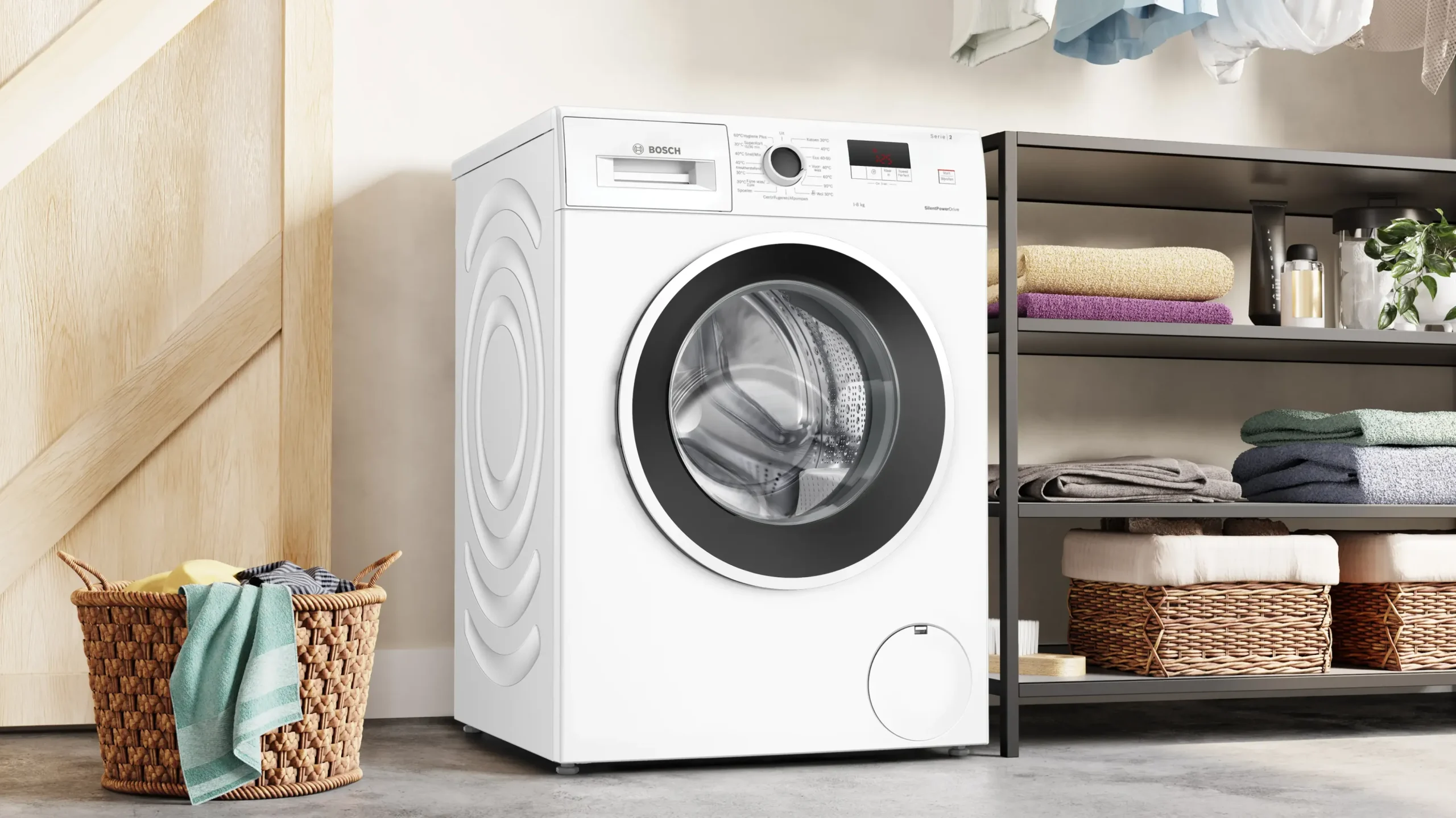 Serie 2 Wasmachine, voorlader 8 kg max. 1400 rpm