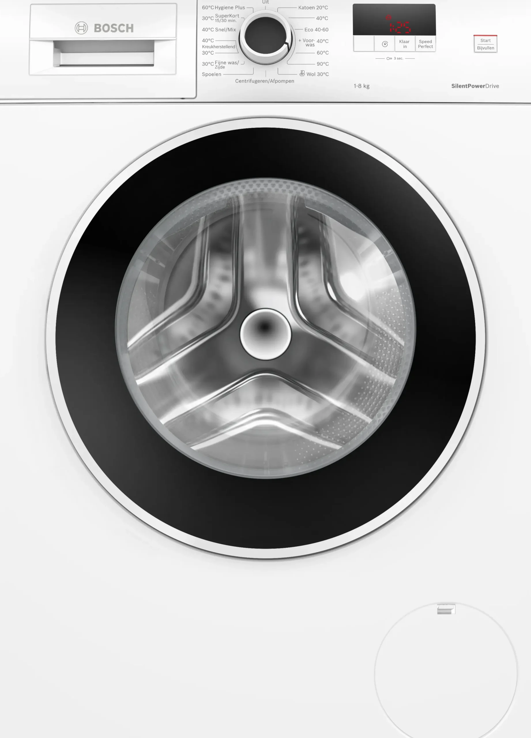 Serie 2 Wasmachine, voorlader 8 kg max. 1400 rpm