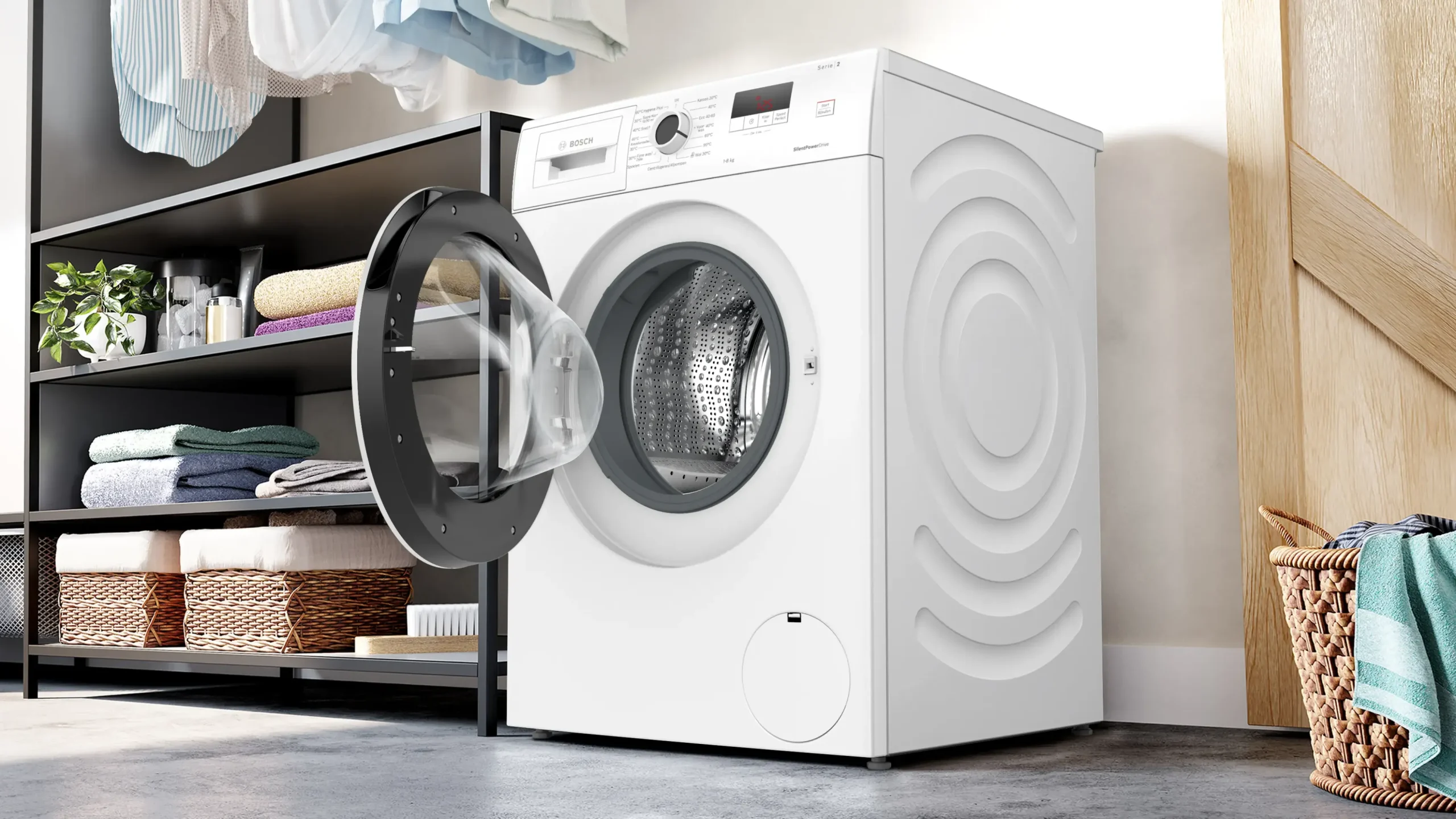Serie 2 Wasmachine, voorlader 8 kg max. 1400 rpm