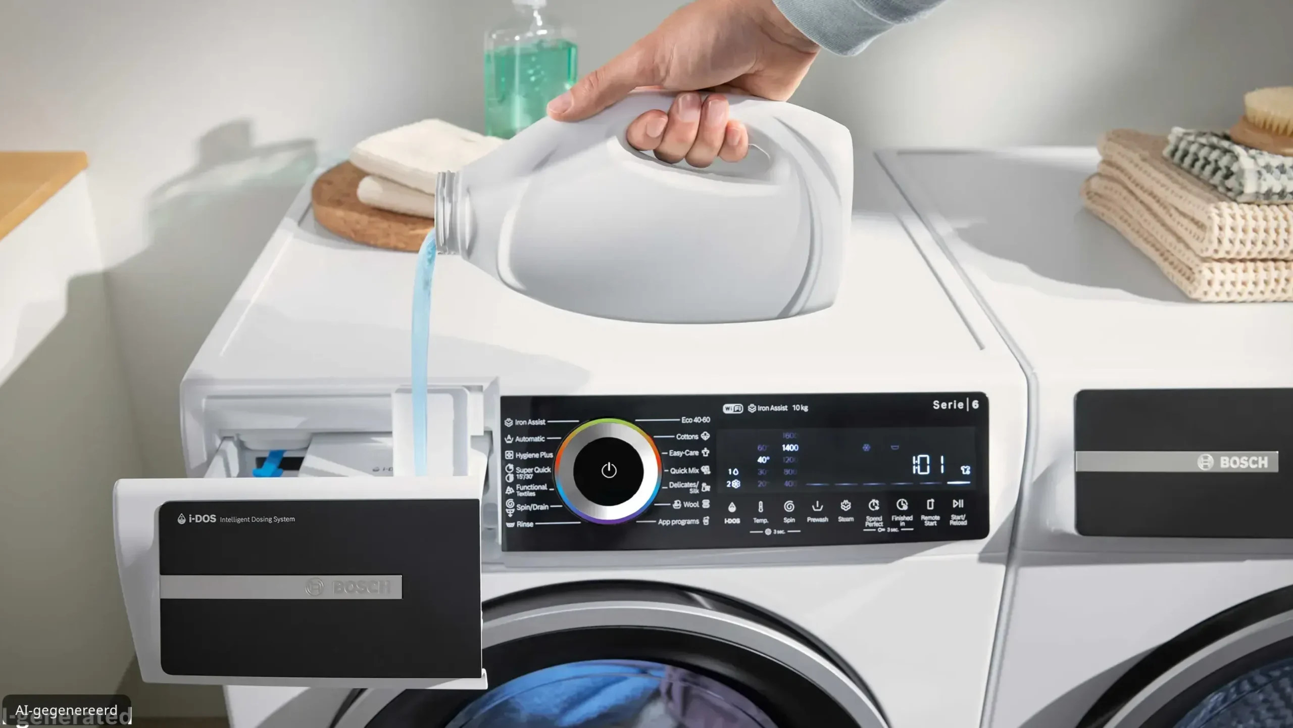 Serie 6 Wasmachine, voorlader 9 kg max. 1400 rpm