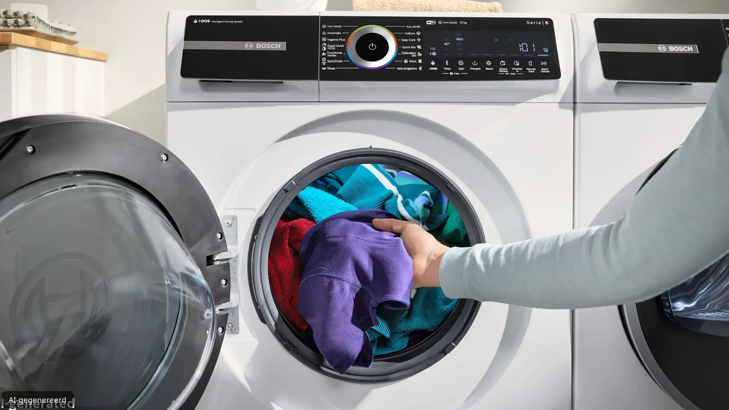 Serie 6 Wasmachine, voorlader 9 kg max. 1400 rpm
