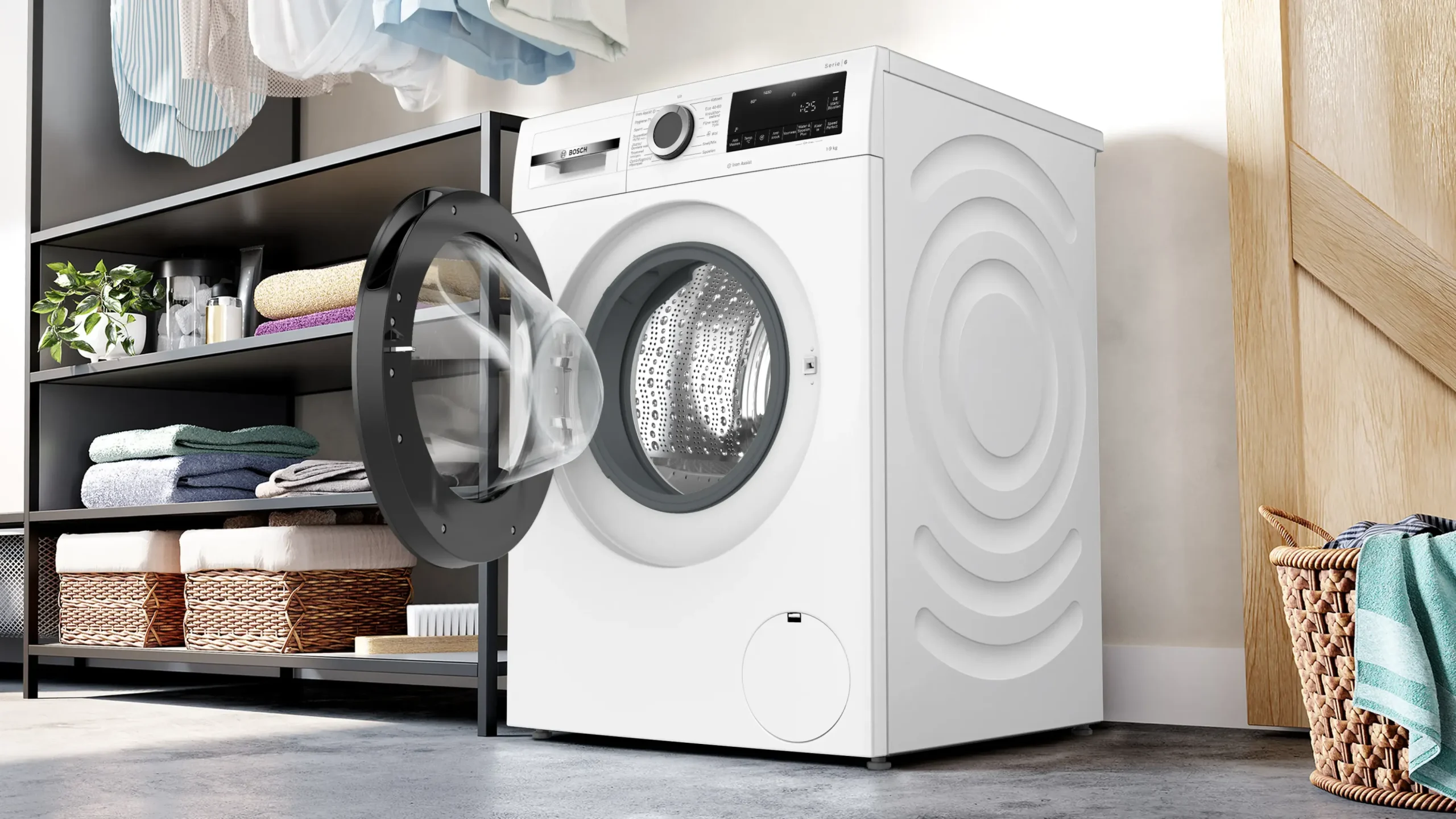 Serie 6 Wasmachine, voorlader 9 kg max. 1400 rpm