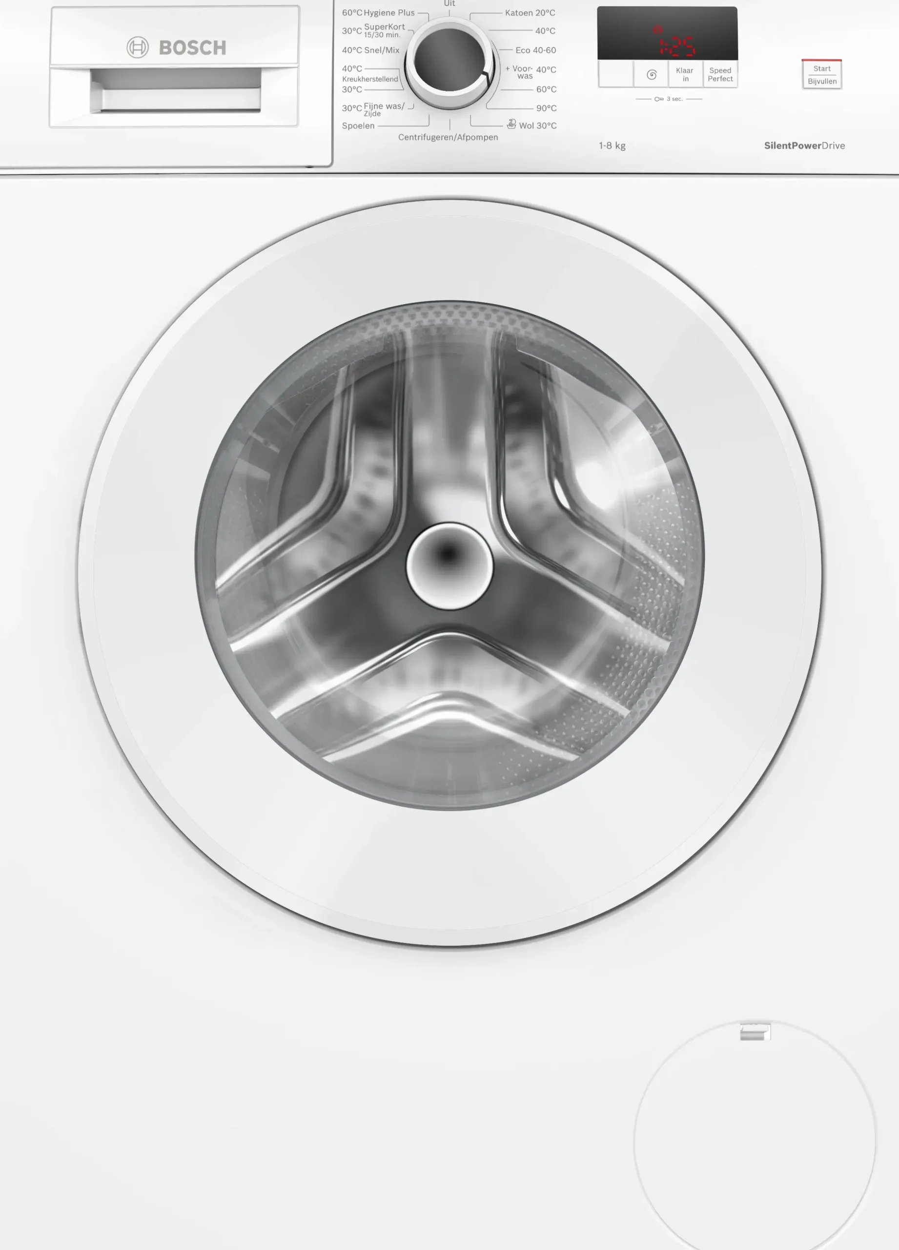 Serie 2 Wasmachine, voorlader 8 kg max. 1400 rpm