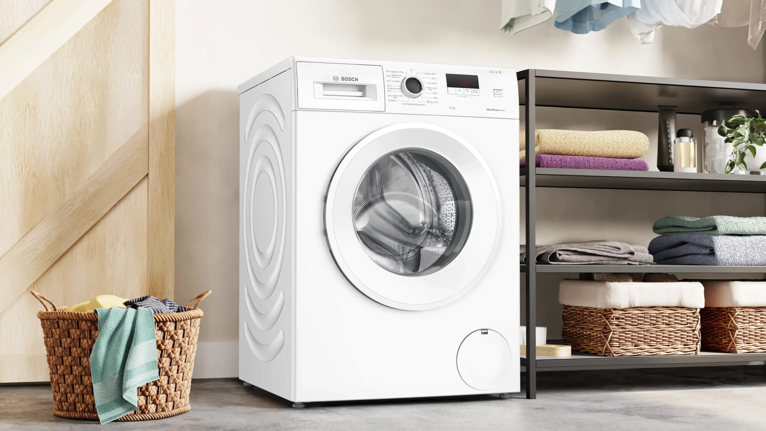 Serie 2 Wasmachine, voorlader 8 kg max. 1400 rpm