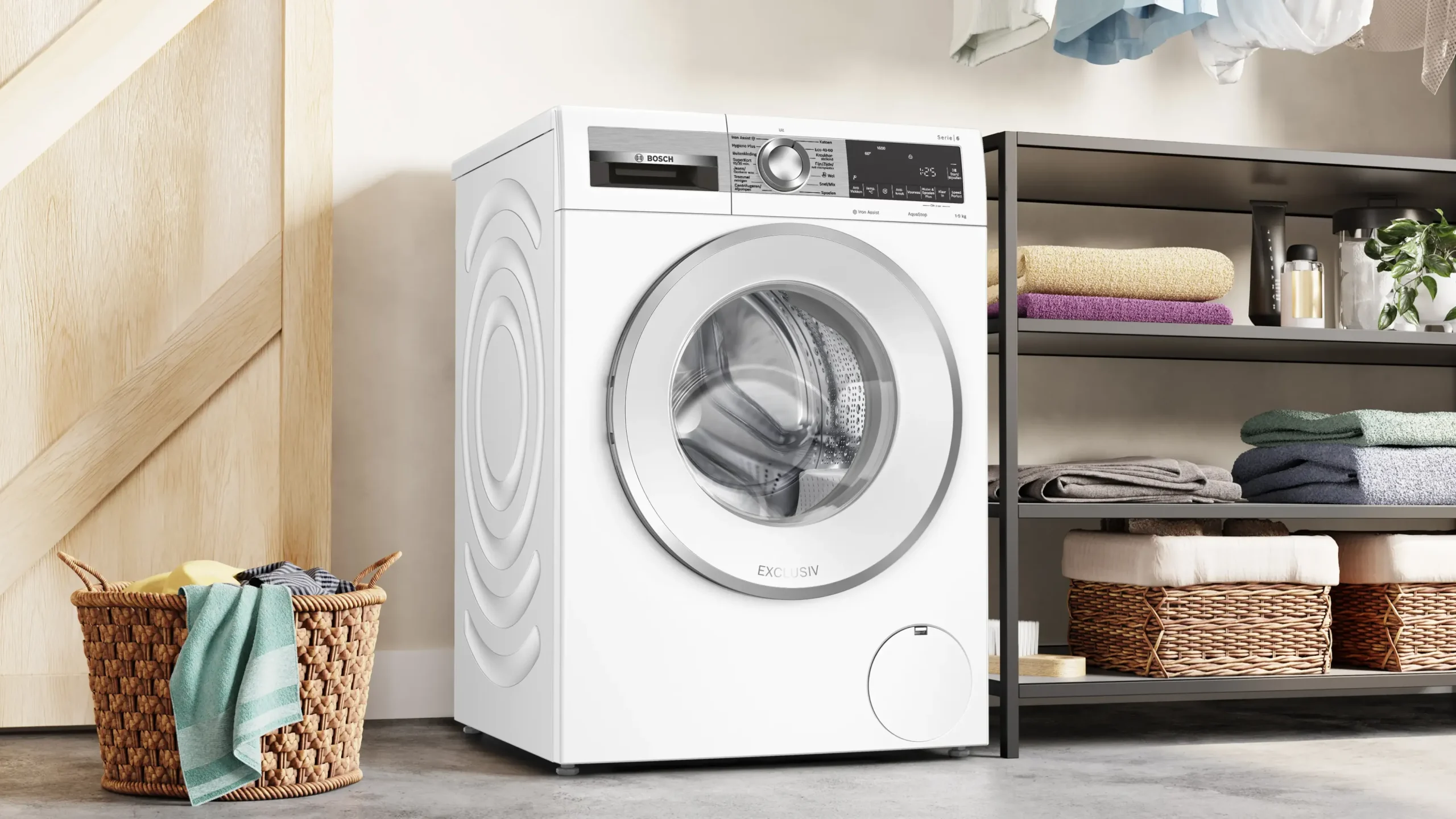 Serie 6 Wasmachine, voorlader 9 kg max. 1600 rpm