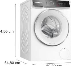 Serie 8 Wasmachine, voorlader 9 kg max. 1400 rpm