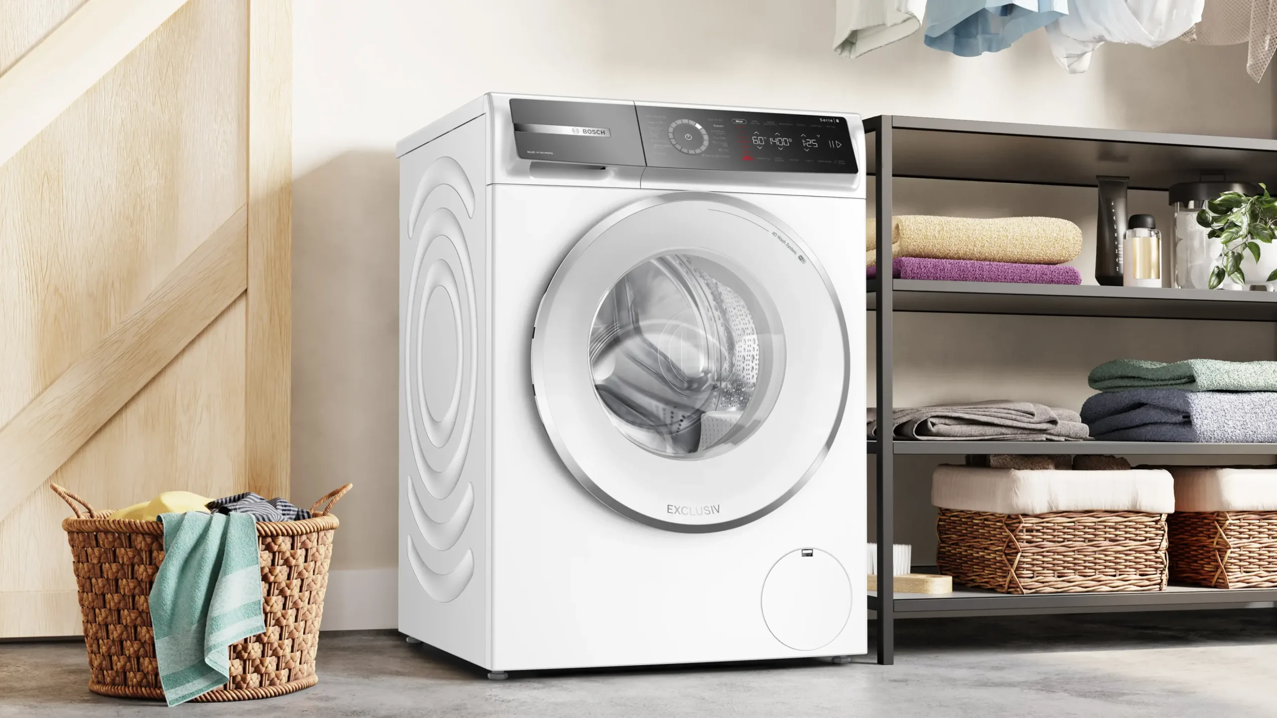Serie 8 Wasmachine, voorlader 9 kg max. 1400 rpm