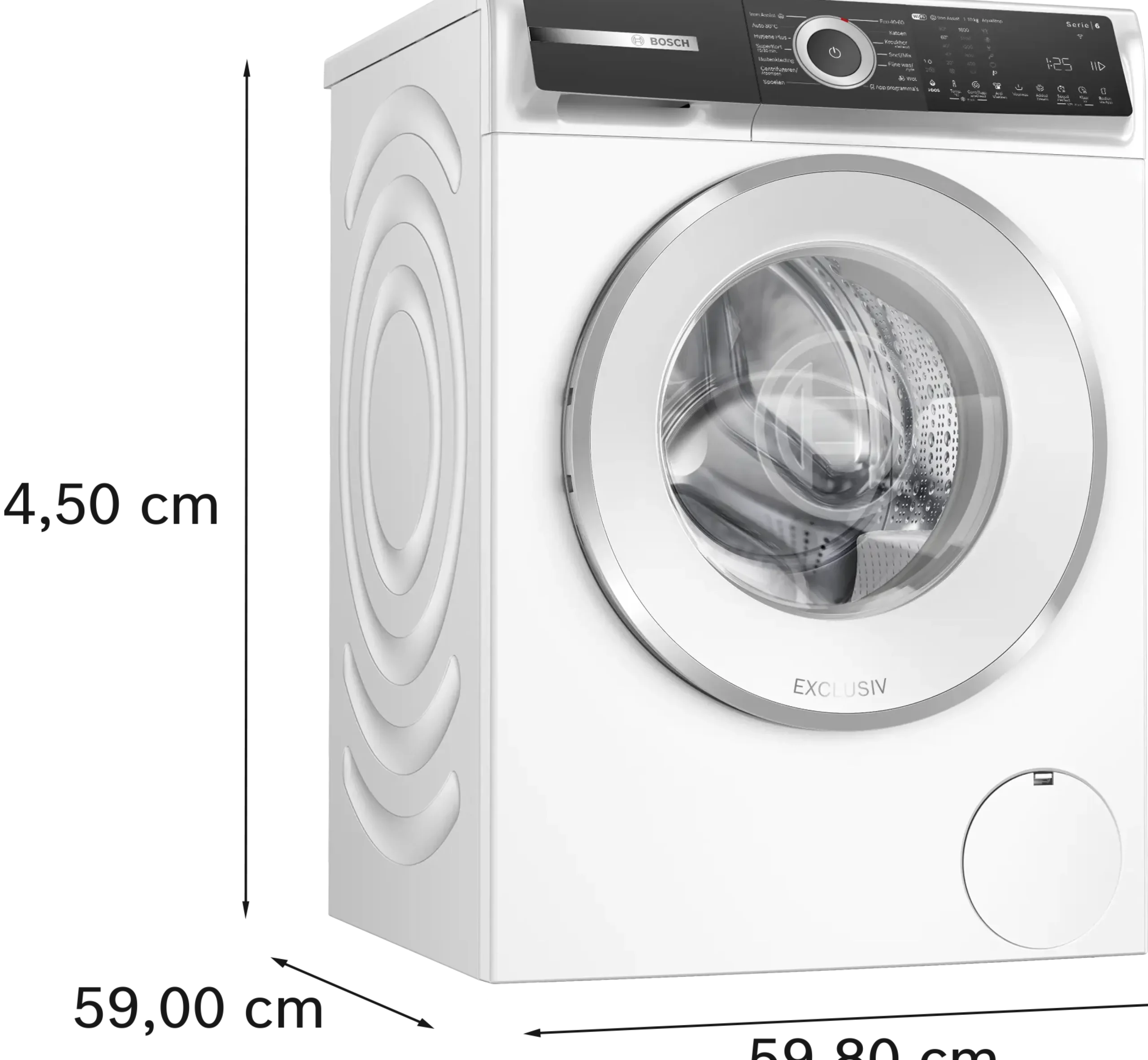 Serie 6 Wasmachine, voorlader 10 kg max. 1600 rpm