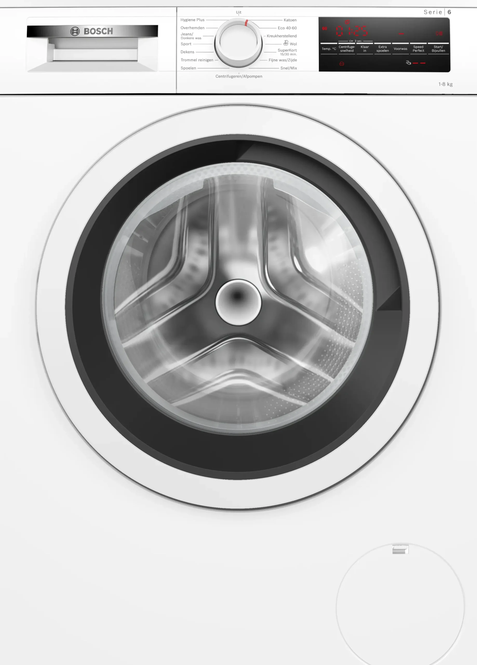 Serie 6 Wasmachine, voorlader 8 kg max. 1400 rpm