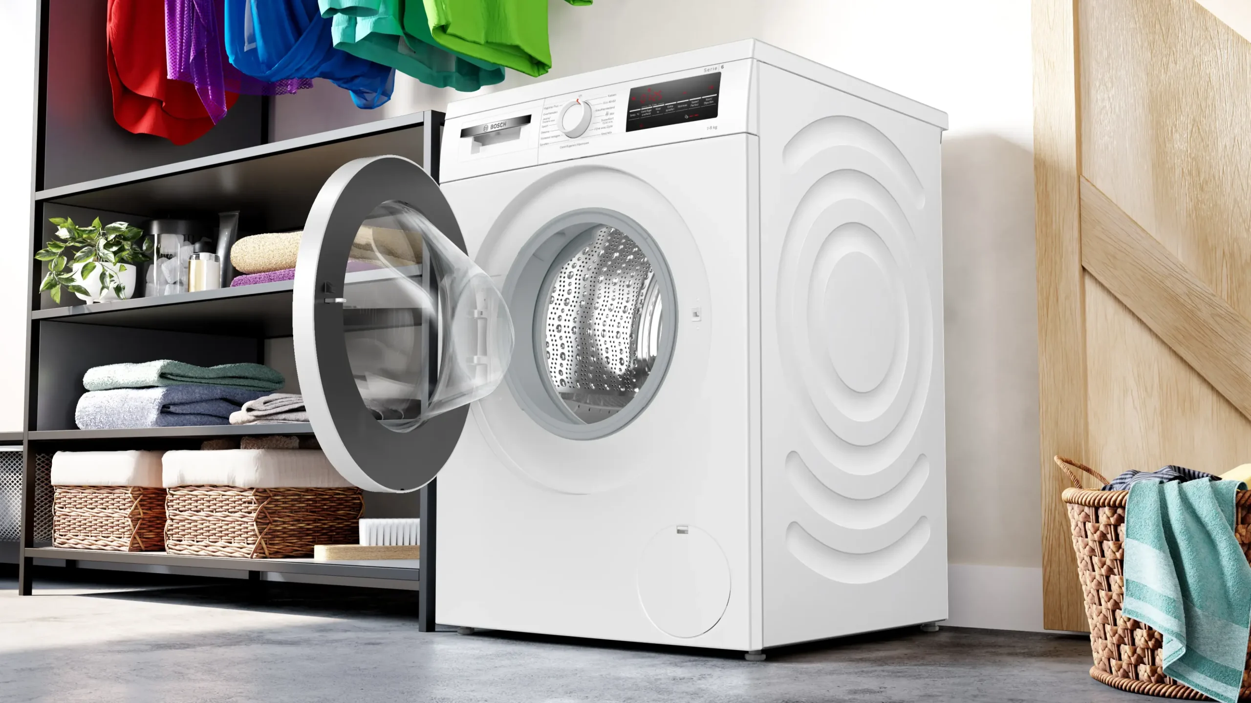 Serie 6 Wasmachine, voorlader 8 kg max. 1400 rpm