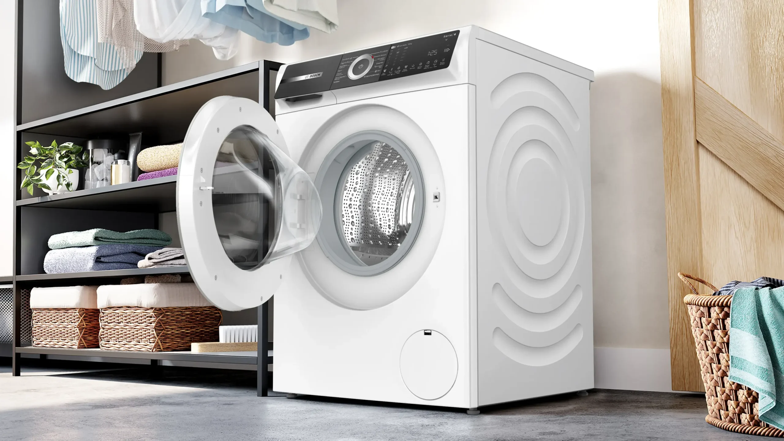 Serie 6 Wasmachine, voorlader 9 kg max. 1400 rpm