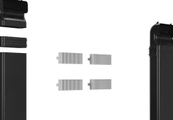 17007182 Set luchtafvoerkanalen voor kookplaten met afzuiging - inclusief 4 akoestische filters