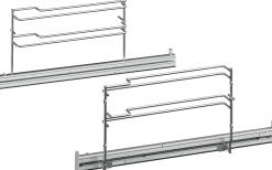 11005091 Telescooprails voor bakovens (1 bakniveau)