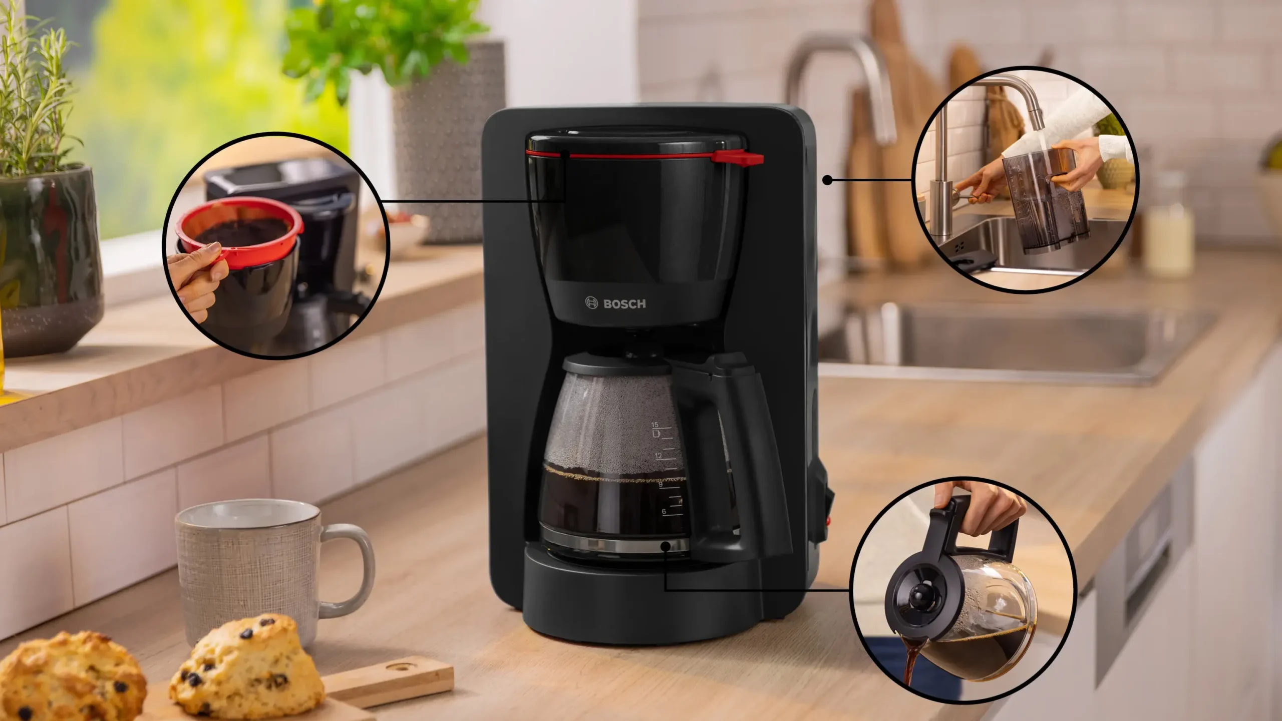 TKA2M113 Koffiezetter MyMoment Zwart
