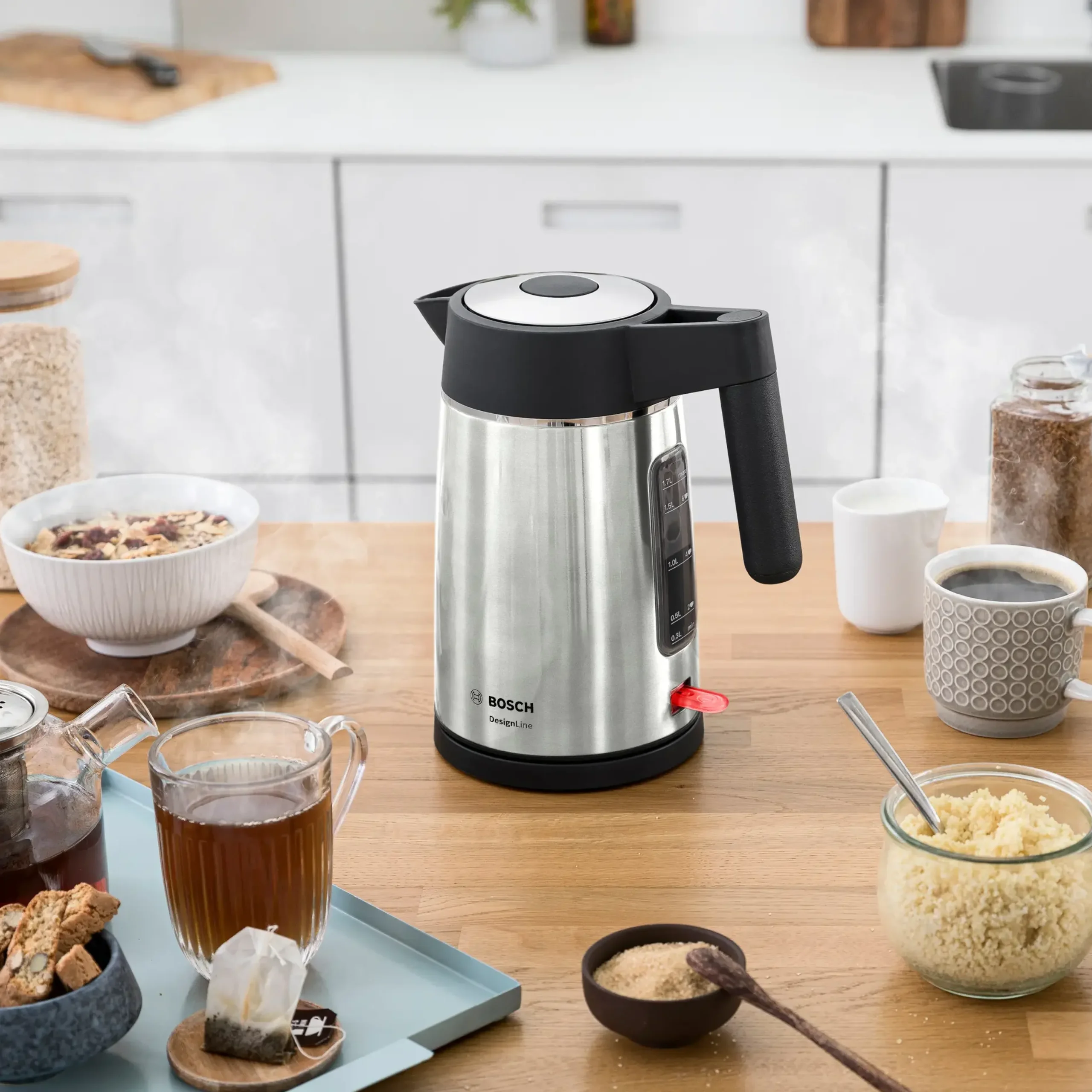 TWK5P480 Waterkoker DesignLine Roestvrij staal