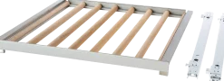 00741789 Volledig uittrekbare flessenschap in beuken en aluminiumVoor apparaten van 61 cm breed