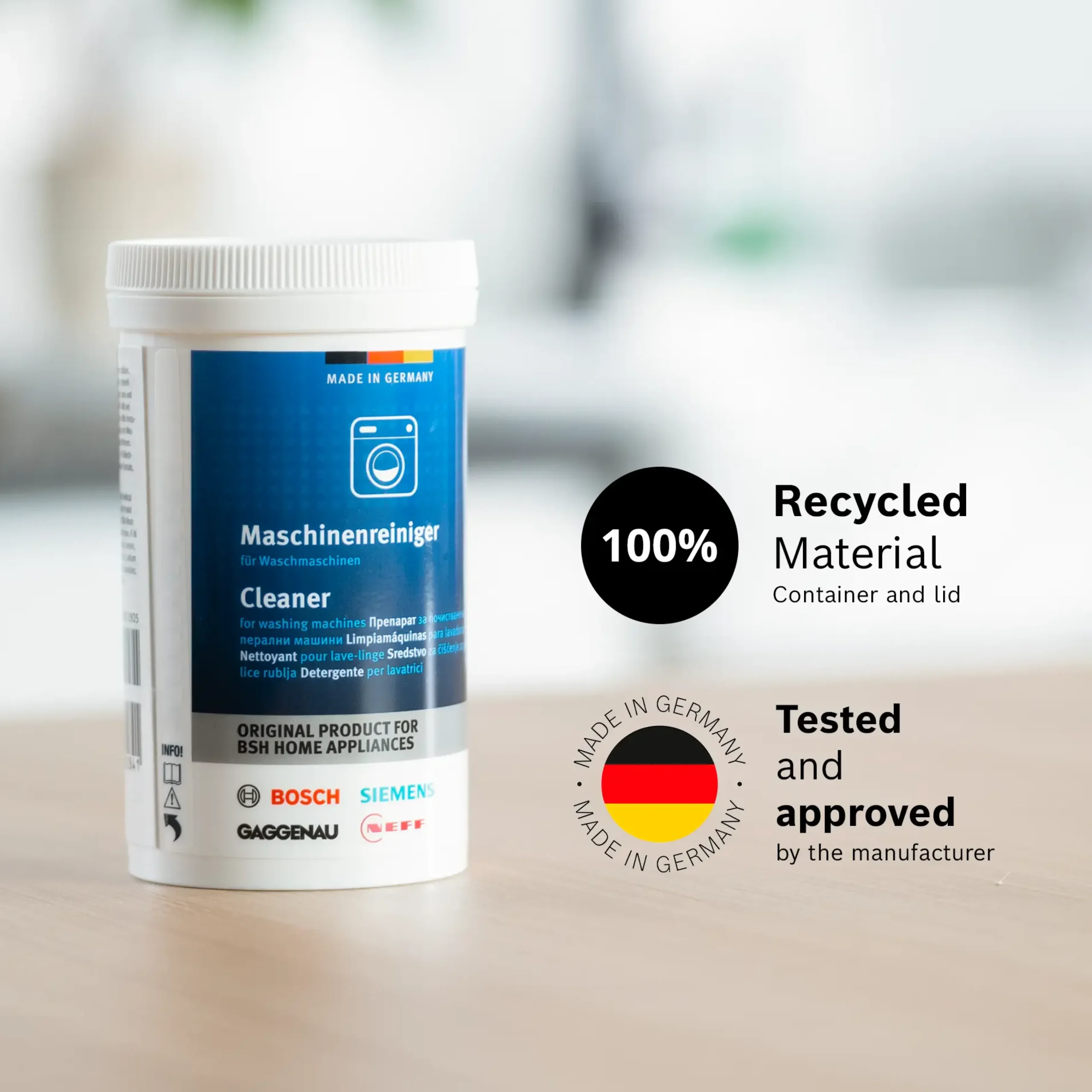 00312518 Wasmachinereiniger- 200 gram - 4 stuks